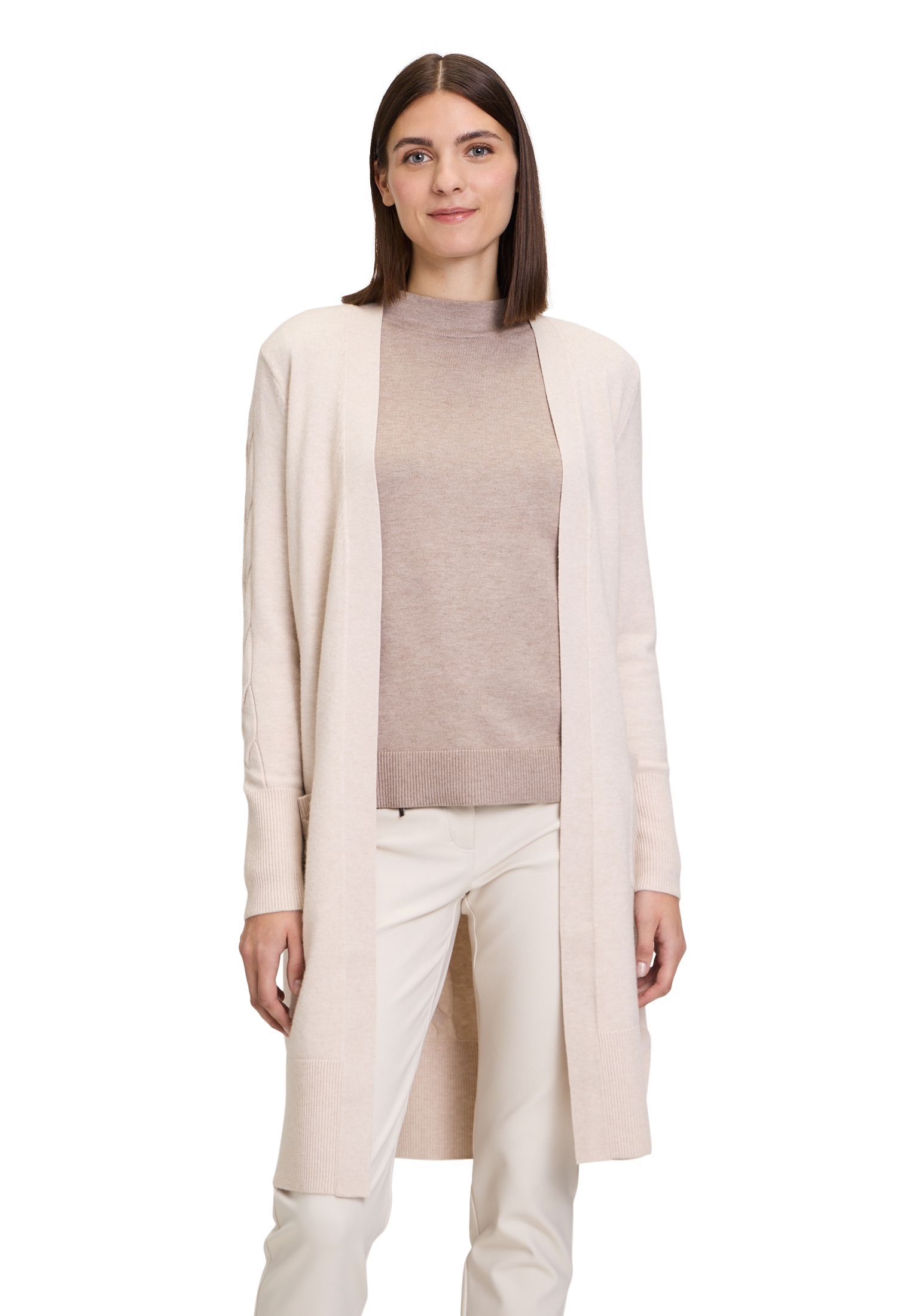 Betty Barclay Strickjacke "Betty Barclay Damen Longstrickjacke mit aufgeset günstig online kaufen