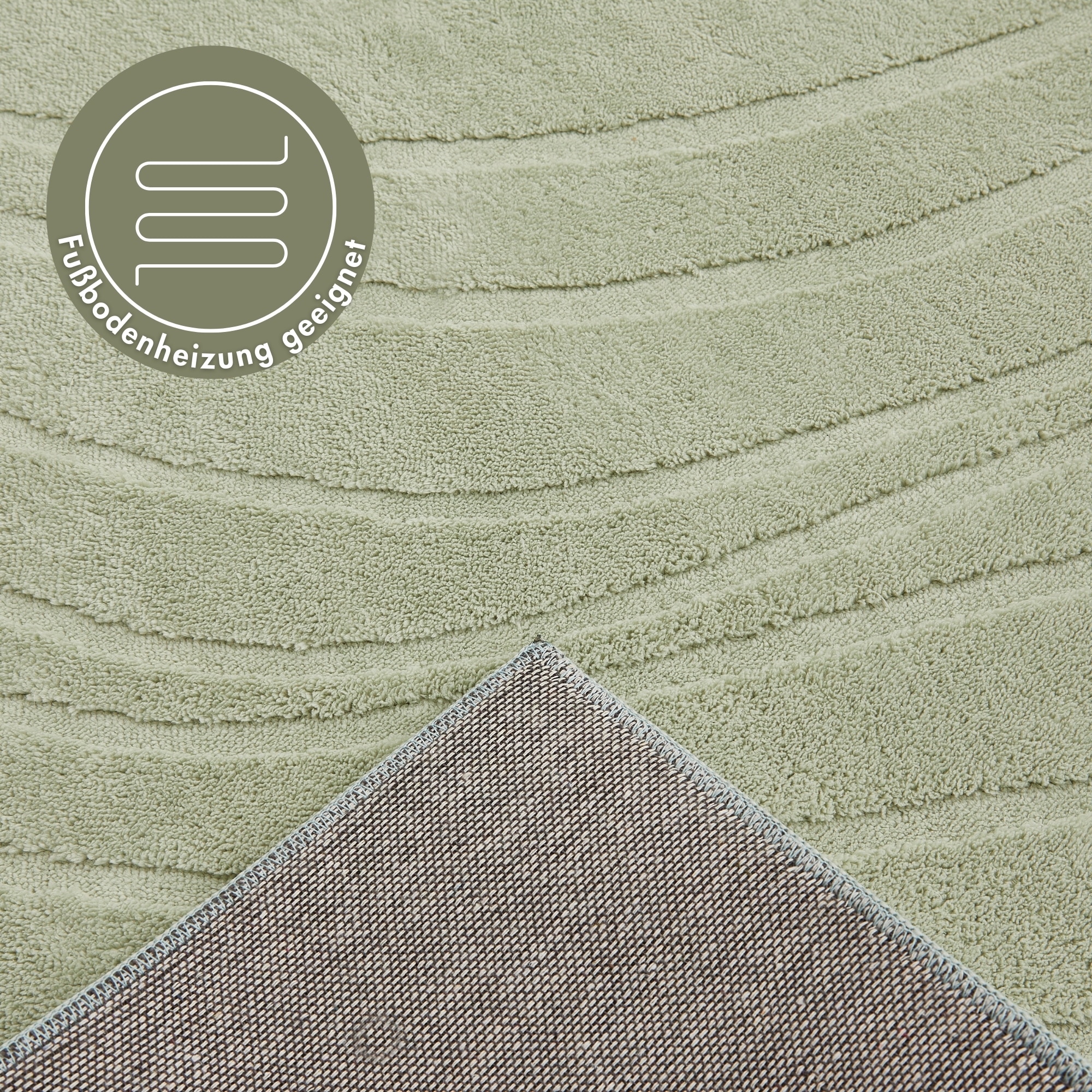 Andiamo Teppich »Dale« rechteckig 10 mm Höhe Uni Farben, Hoch-Tief-Struktur, Carving-Effekt, Wohnzimmer