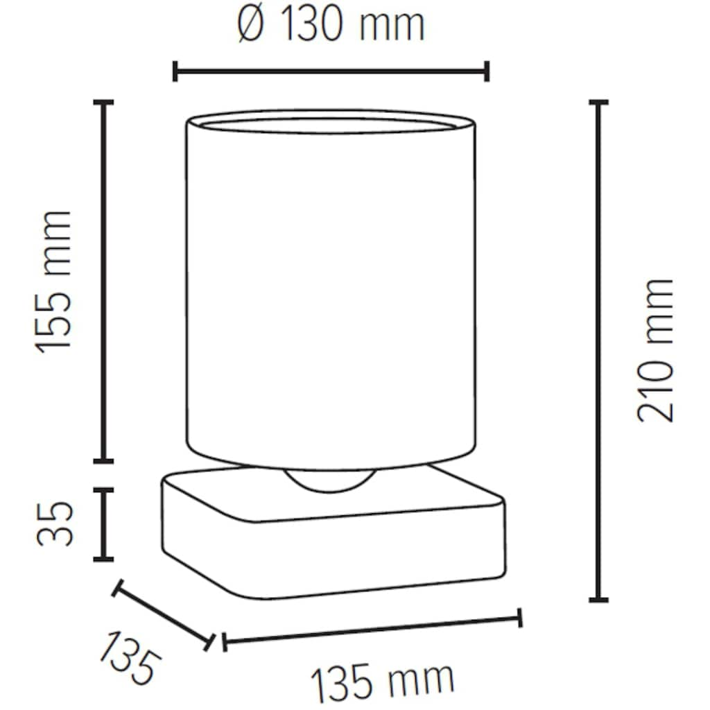 SPOT Light Tischleuchte »GENTLE«, 1 flammig-flammig