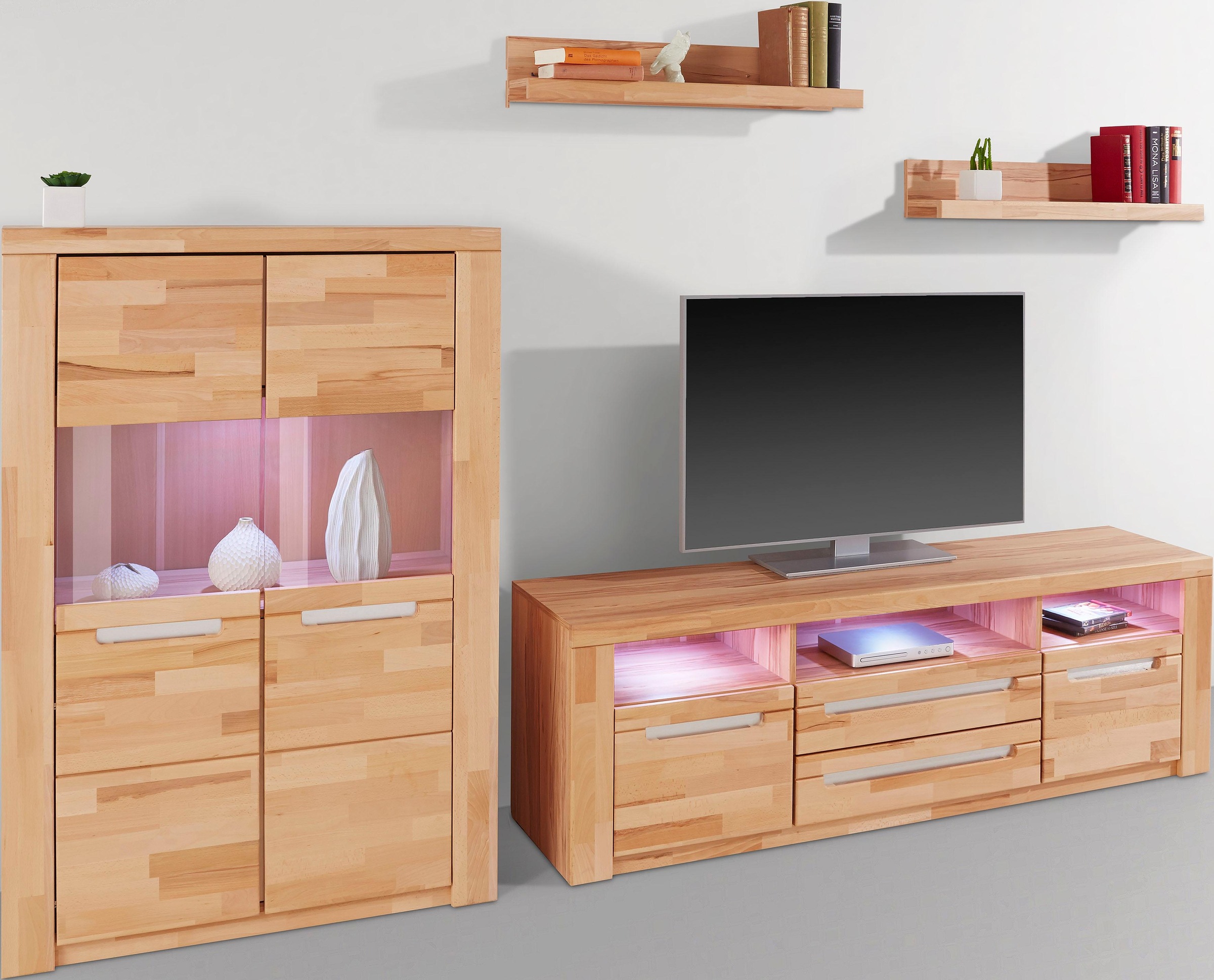 Home affaire Wohnwand "Kolding" Set, 4 Stk. tlg. günstig online kaufen