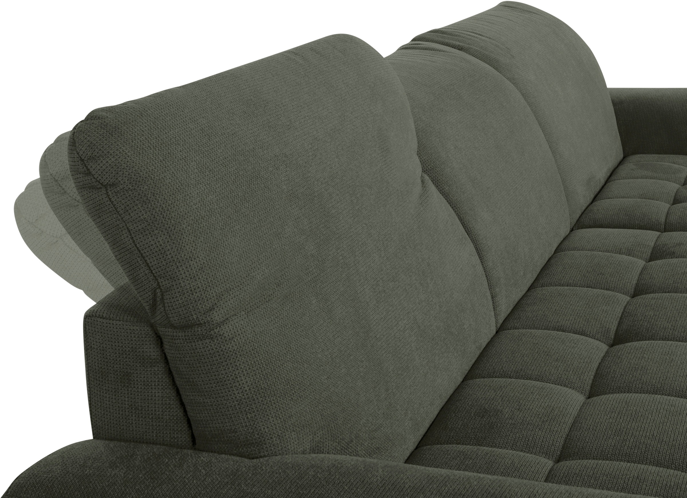 DOMO collection Ecksofa »Franzi L-Form«, wahlweise mit Kopfteilverstellung (dann Tiefe: 170 cm)