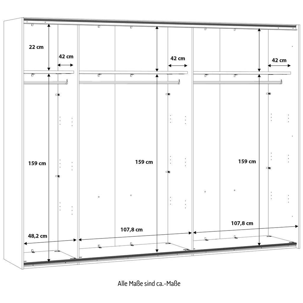 FORTE Schwebetürenschrank