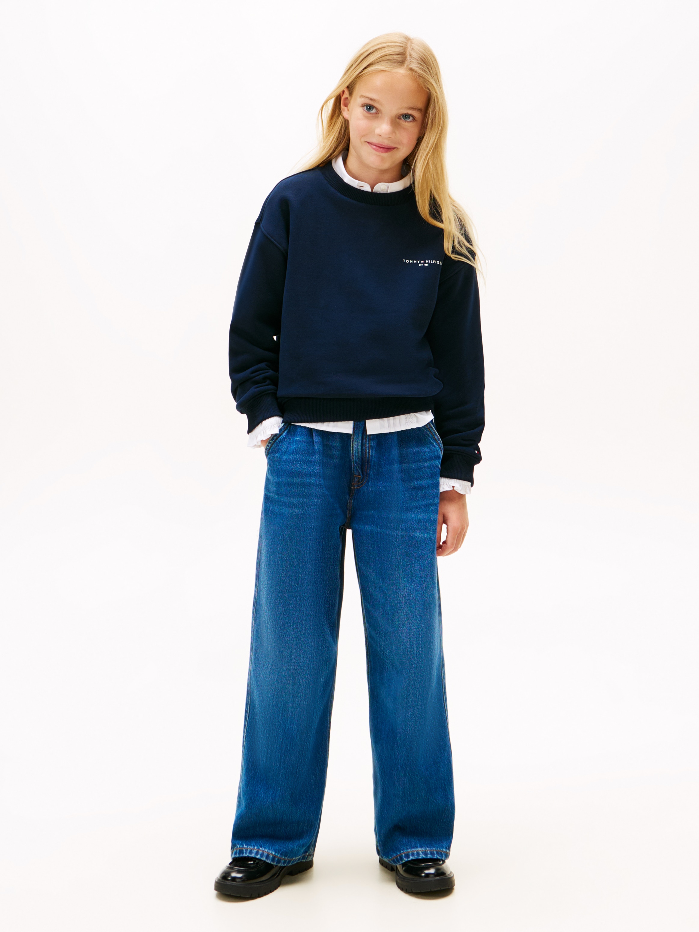 Tommy Hilfiger Sweatshirt »MINI CORP C-NECK« Kinder bis 16 Jahre, für Jungen und Mädchen, regular fit