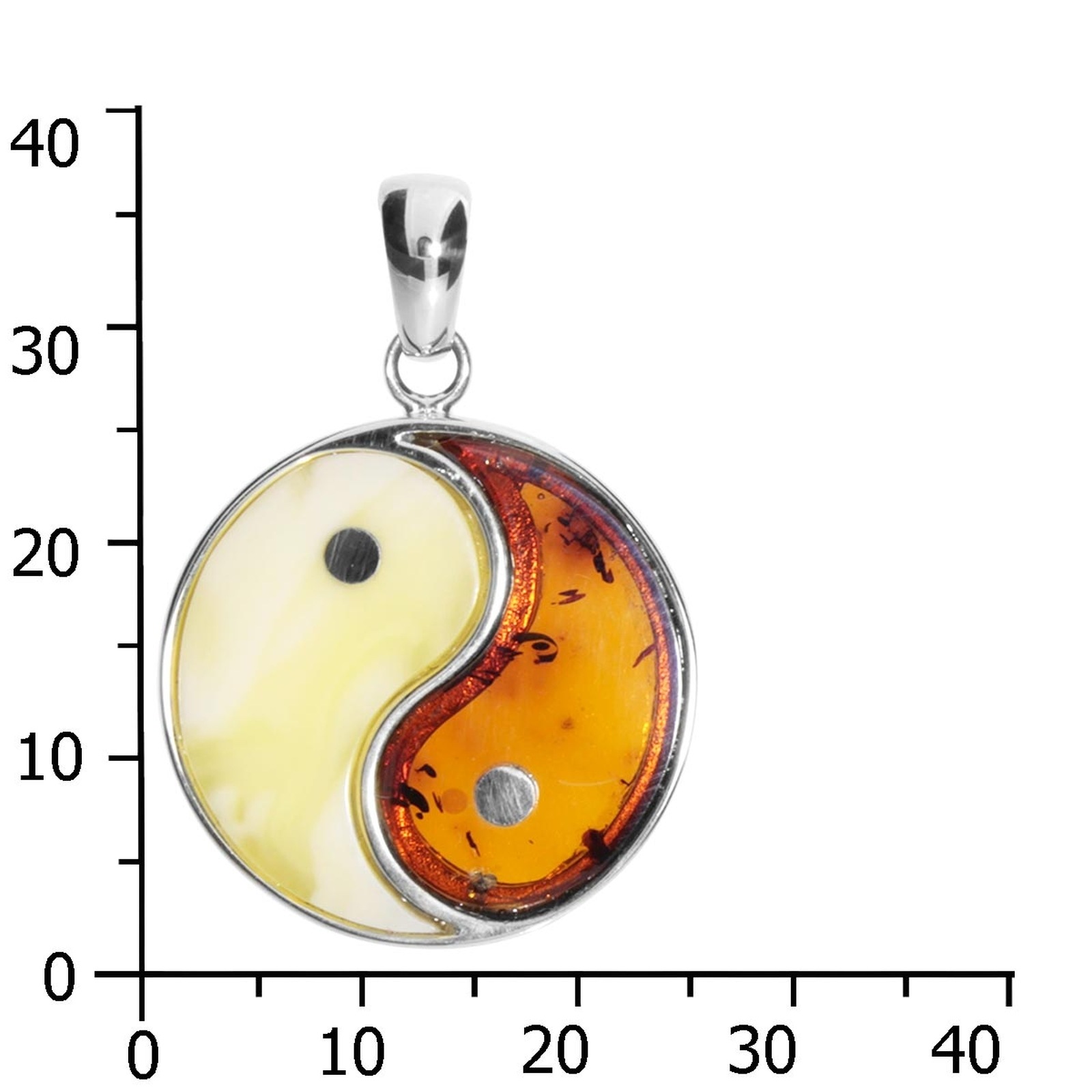 OSTSEE-SCHMUCK Kettenanhänger »Ostsee-Schmuck Anhänger Yin & Yang Anhänger Yin & Yang«, (1 tlg.)