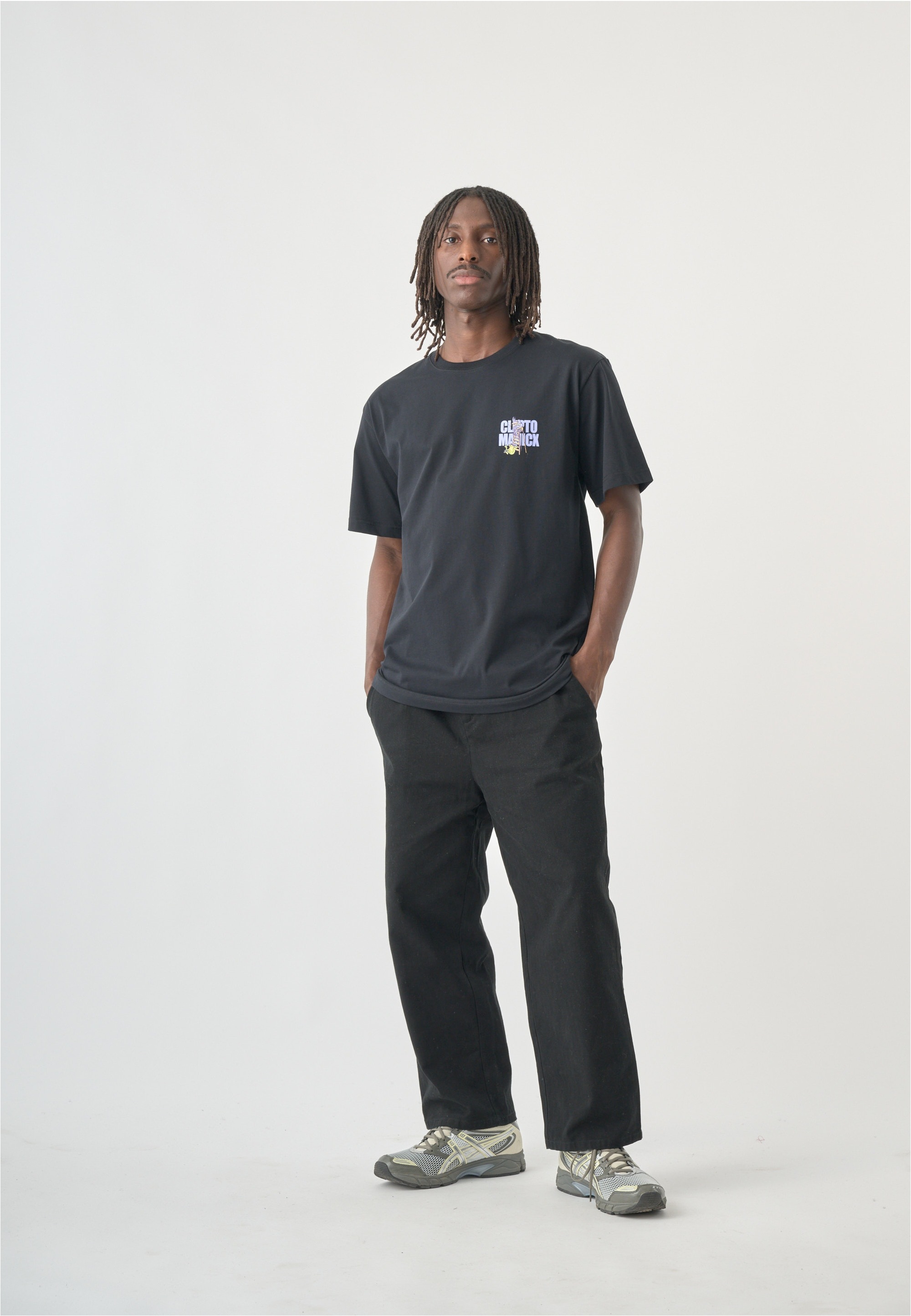 Cleptomanicx T-Shirt mit großem Frontprint