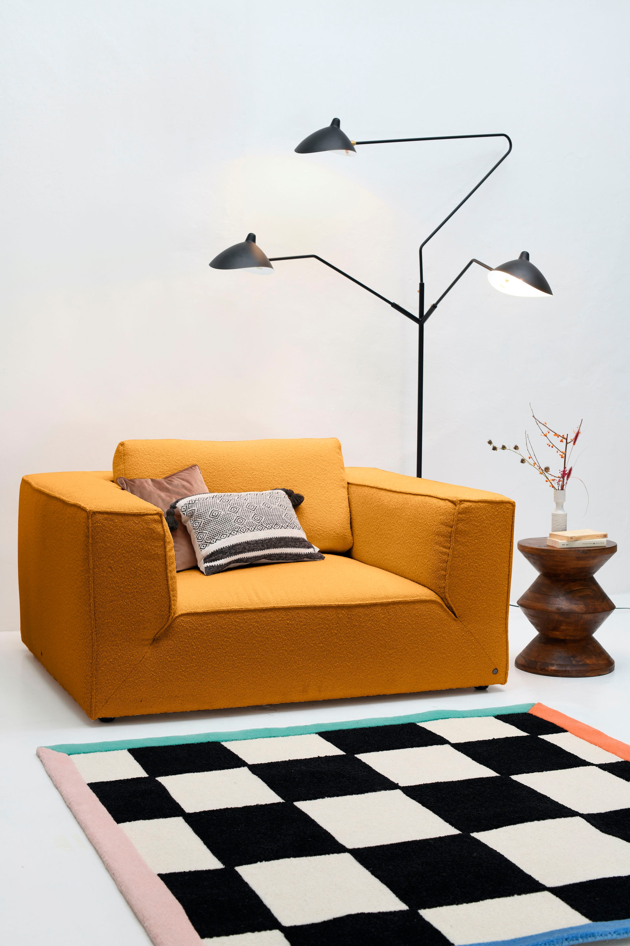 große TAILOR | CUBE STYLE«, TOM mit Loveseat bequemen »BIG BAUR Stegkissen, extra HOME cm 147 Breite Sitztiefe,