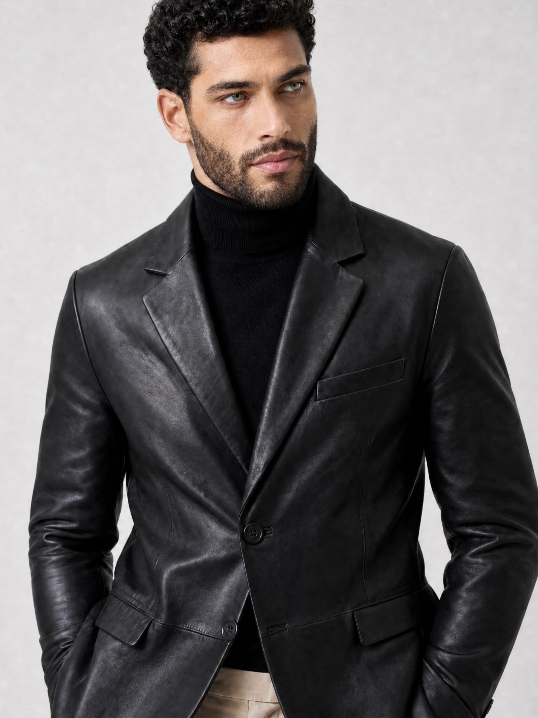 RICANO Kurzjacke »Lederjacke Diego« Handgefertigt aus echtem Leder