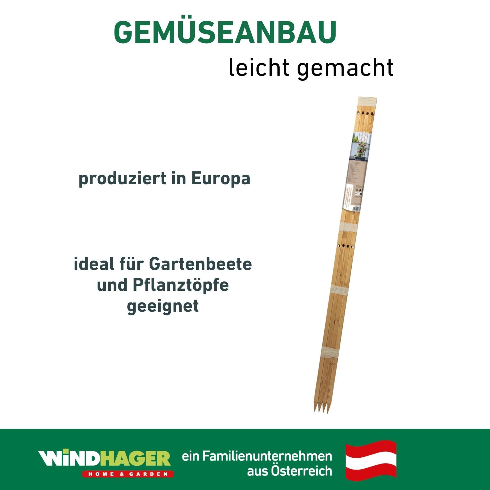 Windhager Rankgitter »Holz-Rankturm für Blumen und Gemüsepflanzen« Kletterhilfe für den Garten, 29 x 29 x 145 cm