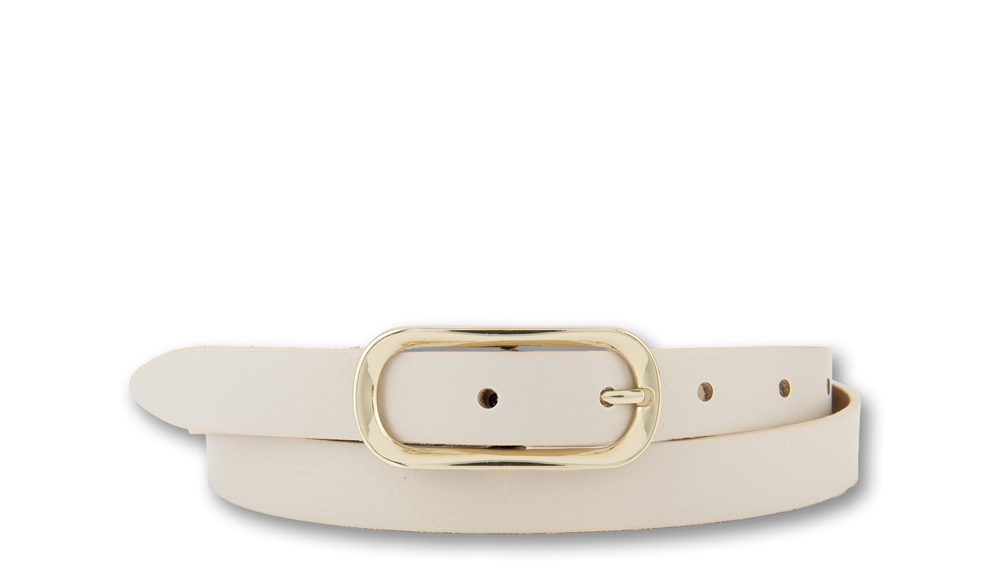 BERND GÖTZ Ledergürtel "Ledergürtel mit ovaler Goldschließe im schmalen Sti günstig online kaufen