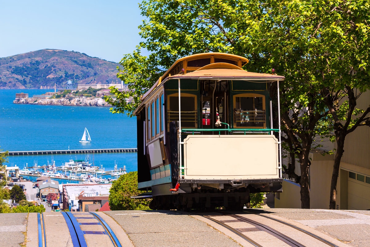 Papermoon Fototapete "Seilbahn San Francisco"