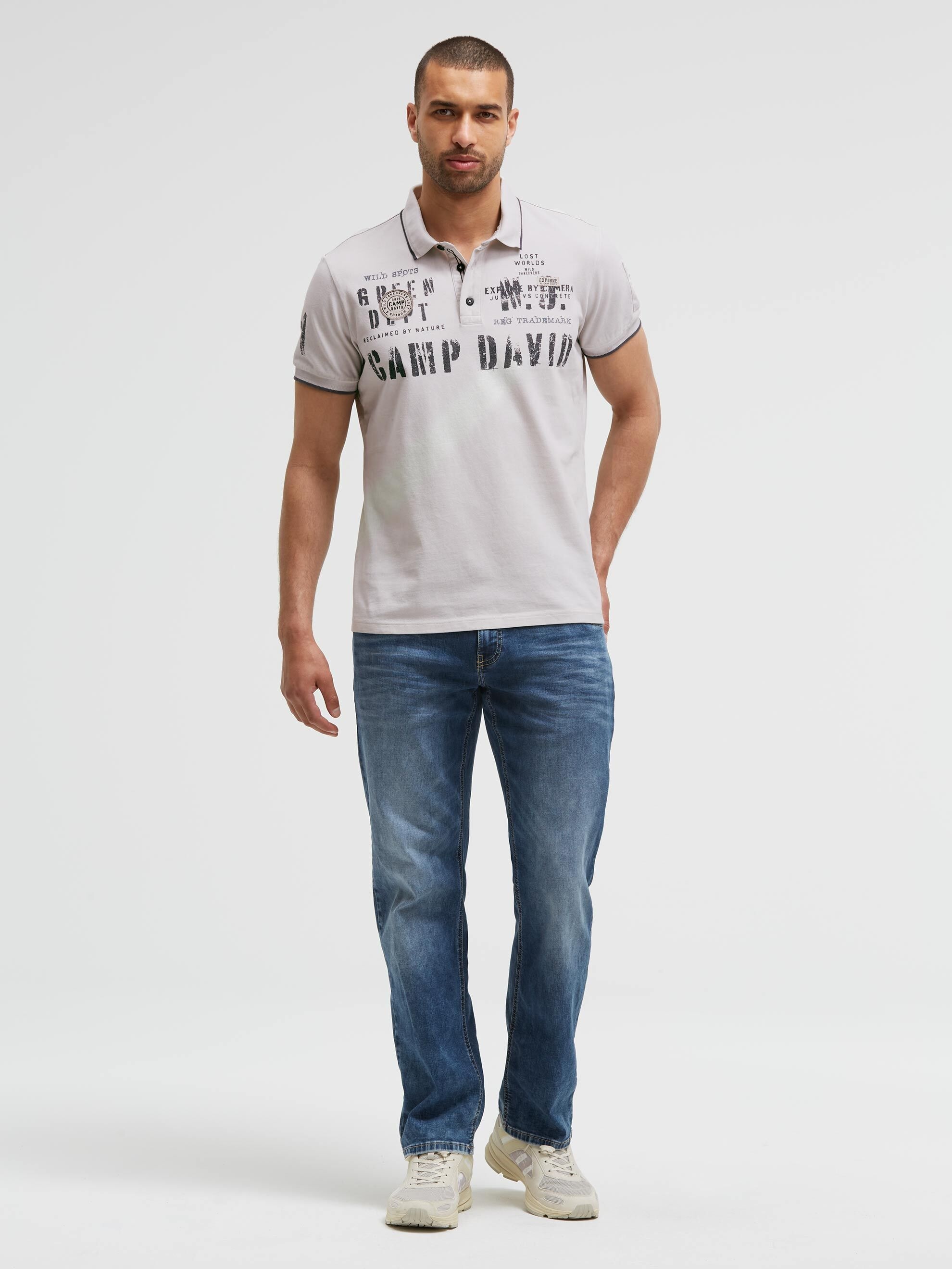 CAMP DAVID Poloshirt aus Baumwolle