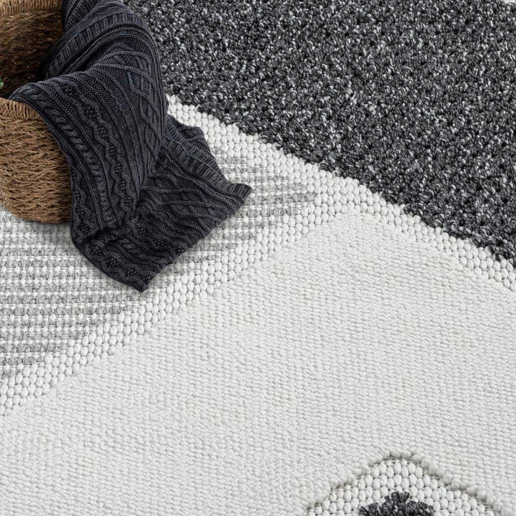 Carpet City Teppich »LINDO 8877«, rund, 11 mm Höhe, Kurzflor, Hochtief-Muster/ 3D-Effekt, Boho-Stil, Wohnzimmer