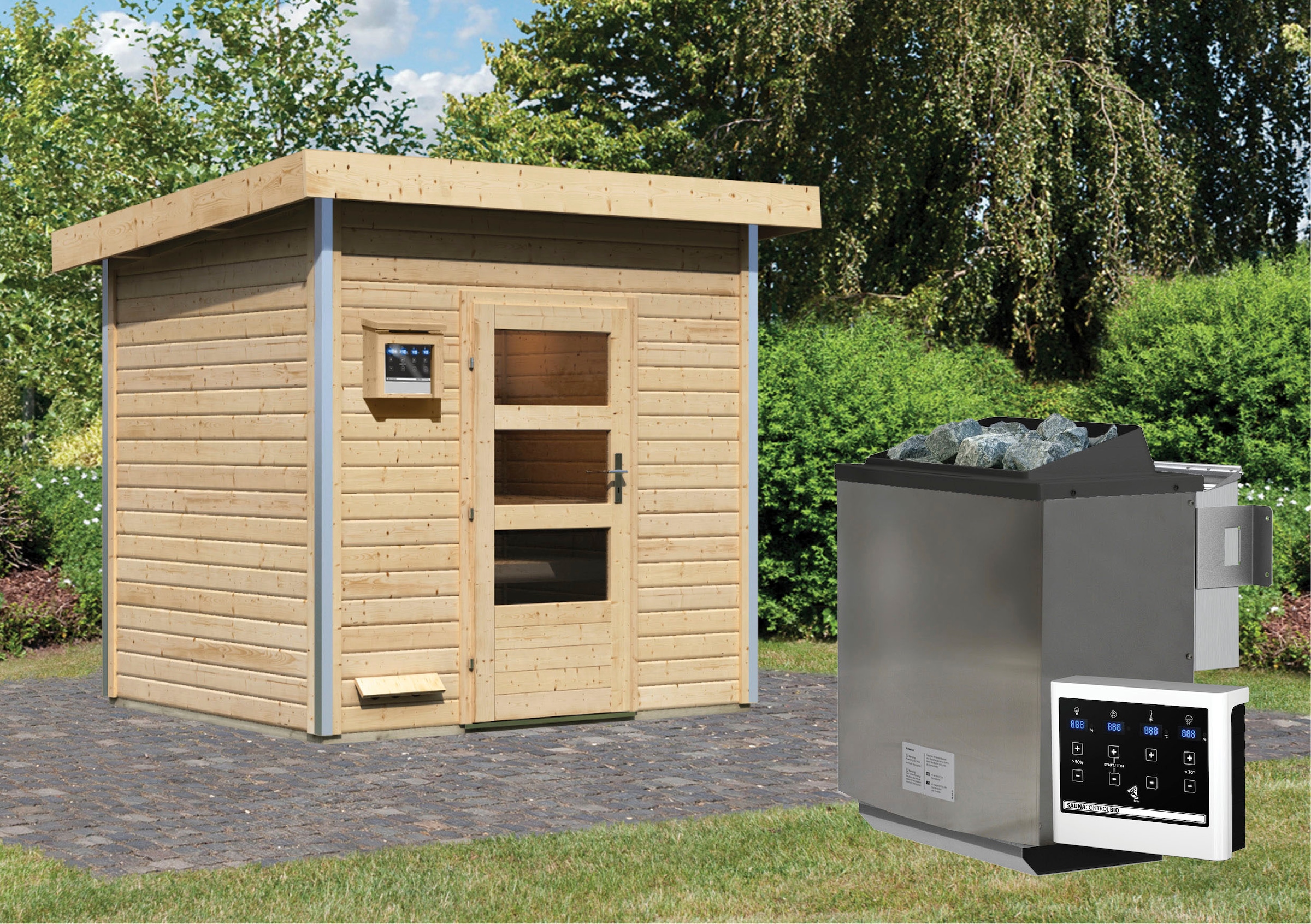 Karibu Saunahaus »Ralf« Set, 