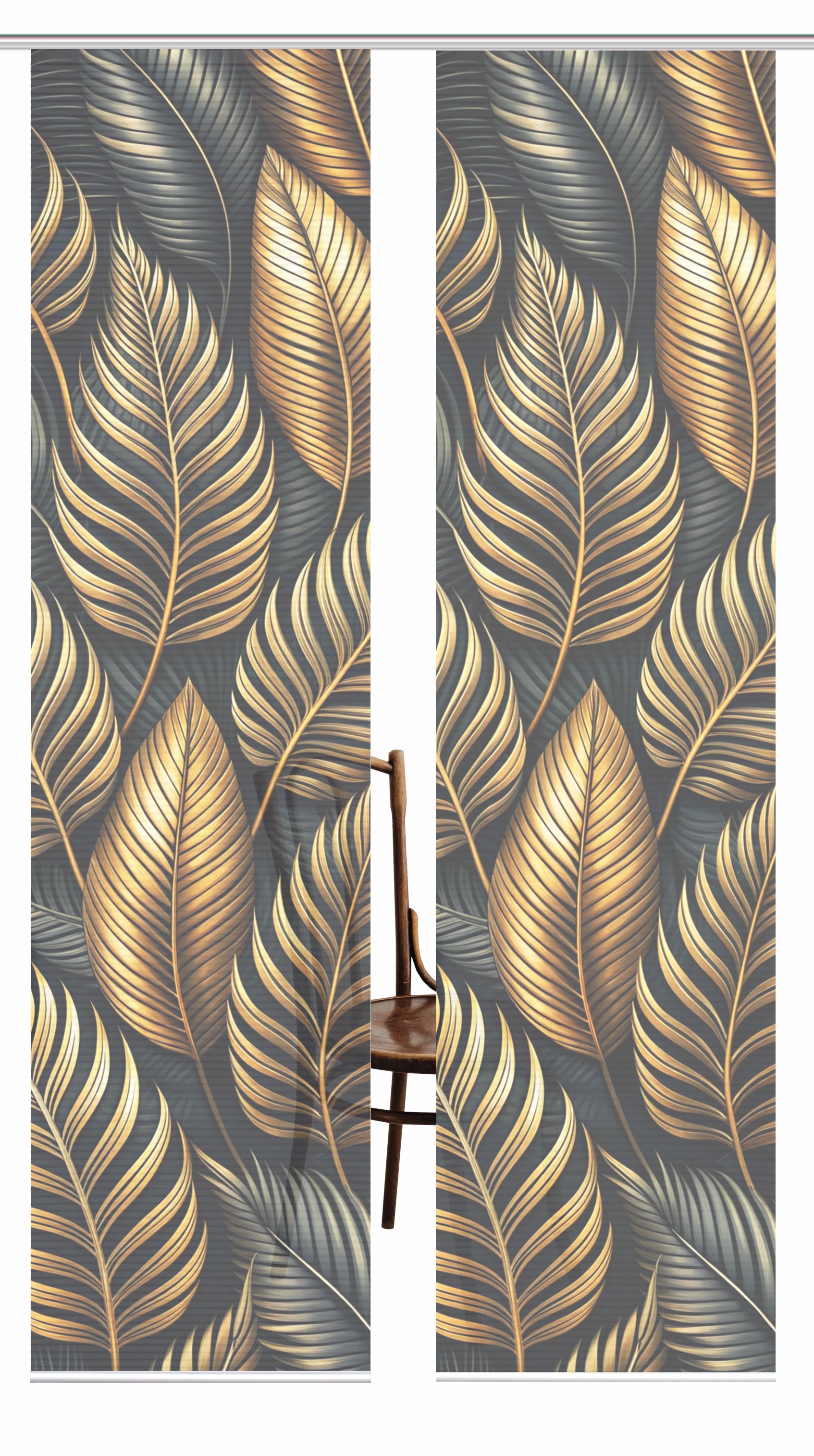 HOME in green Schiebegardine "ZEDRIC" Paneelwagen 2 Stk. tlg. Bambusoptik, günstig online kaufen