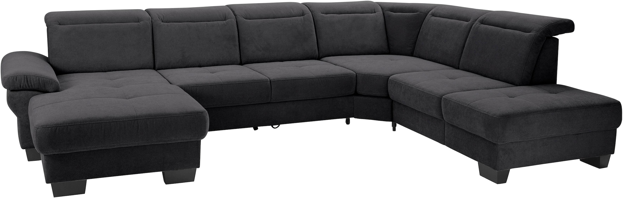 Home affaire Wohnlandschaft "Cornwall U-Form" inkl. Sitztiefenverstellung, günstig online kaufen