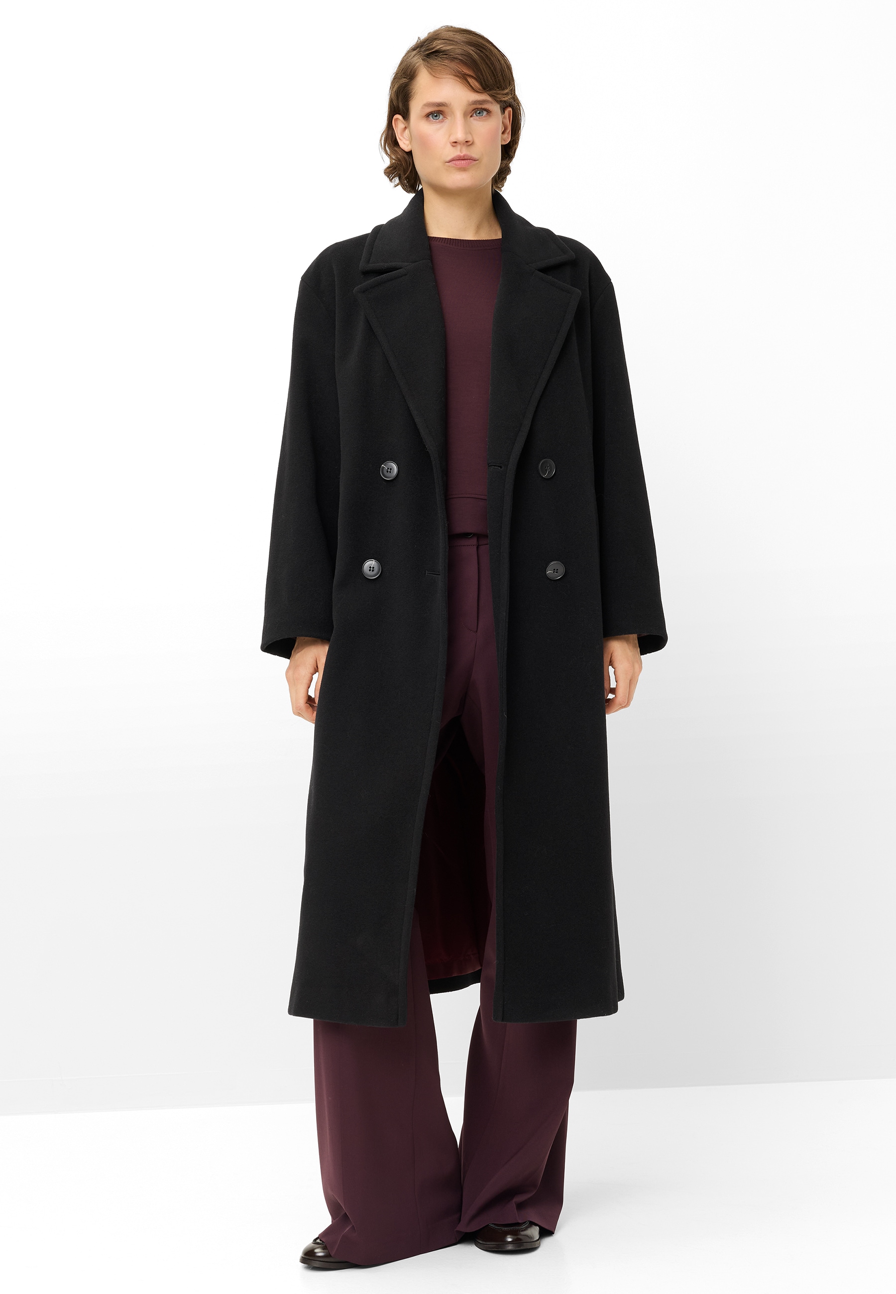 Fuchs Schmitt Wollmantel Regular Fit, Wollmischung, zweireihig
