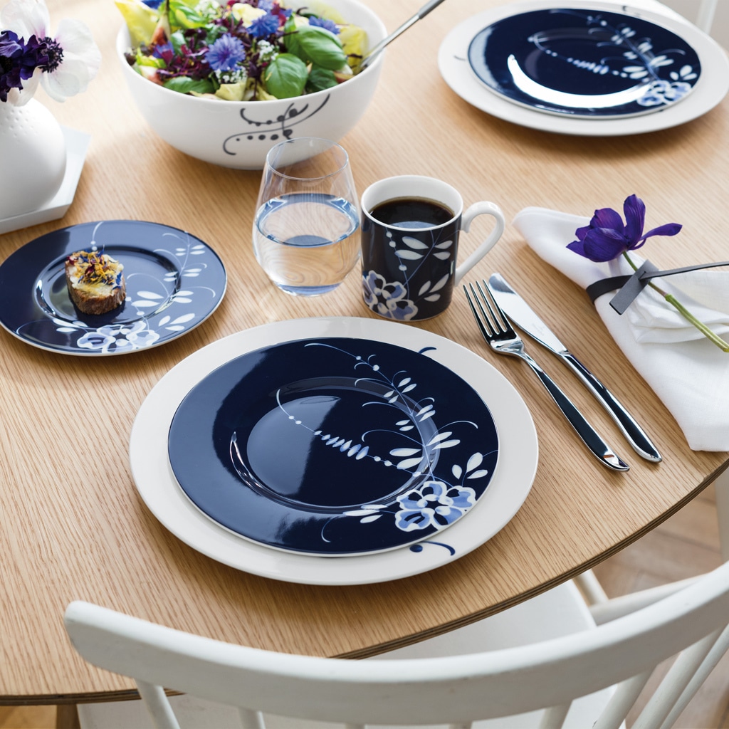 Villeroy & Boch Frühstücksteller »Frühstücksteller Vieux Luxembourg Brindille ø 21,6 cm blau«
