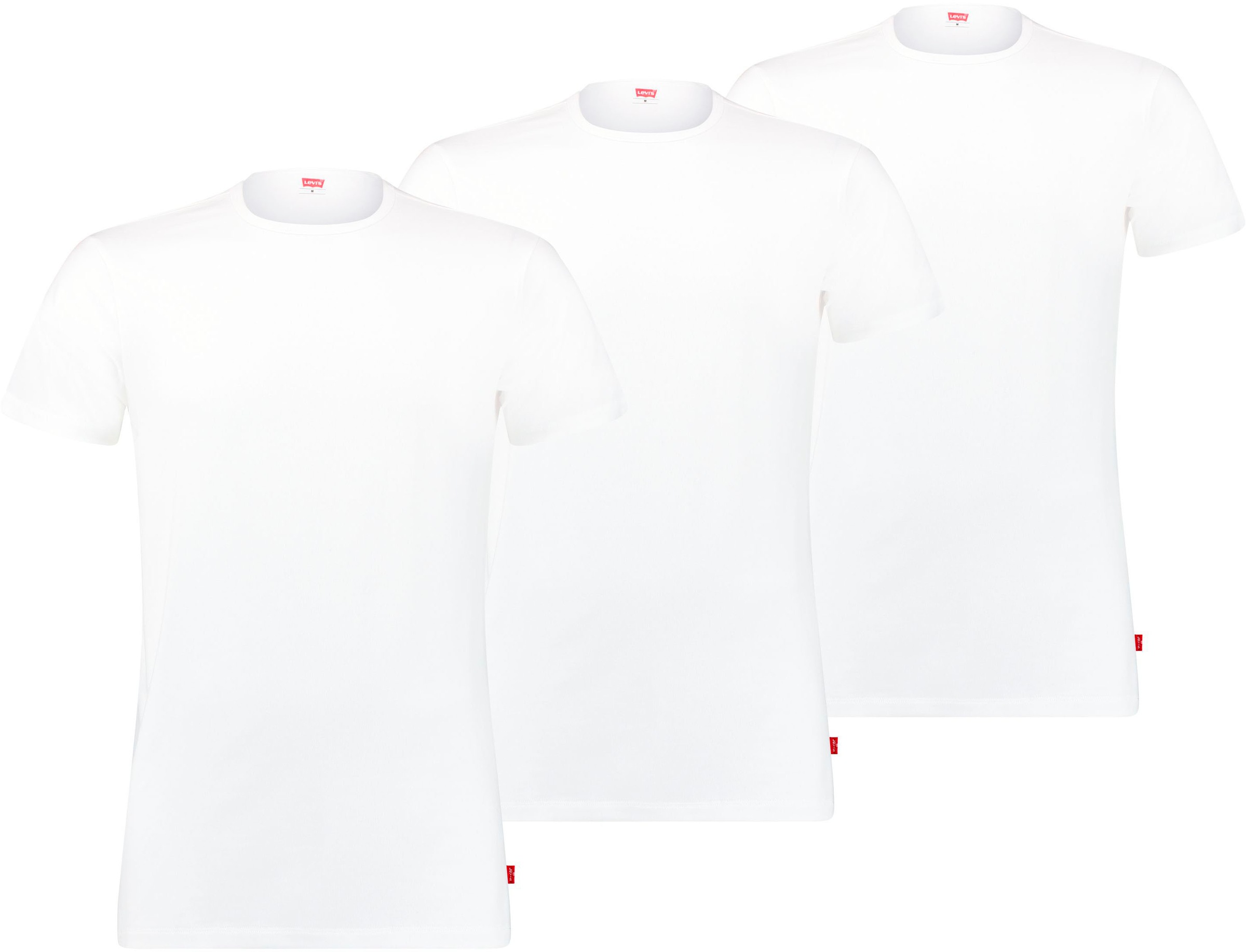 Levi's 3-er Set T-Shirt V-Ausschnitt Weiß günstig online kaufen