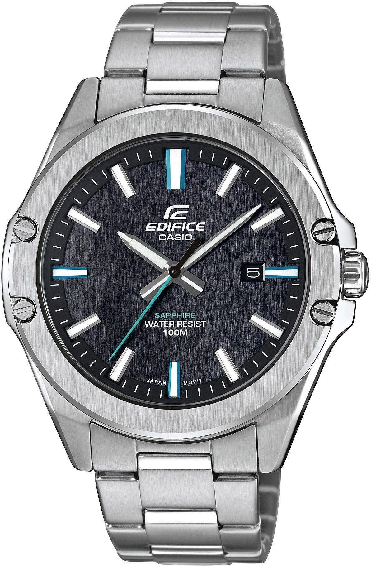 Quarzuhr »EFR-S107D-1AVUEF«, Armbanduhr, Herrenuhr, Datum, bis 10 bar wasserdicht,...