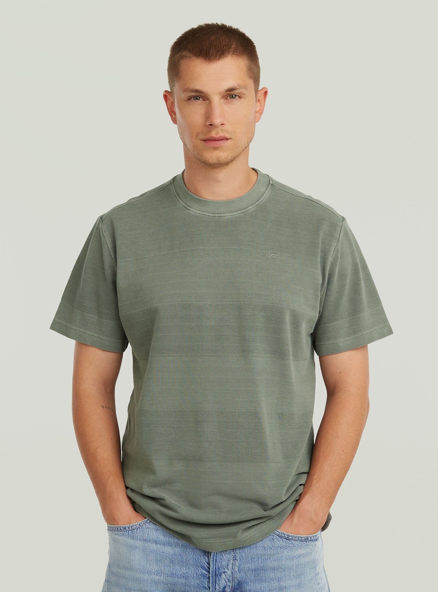 G-STAR "Washed Jacquard T-Shirt"