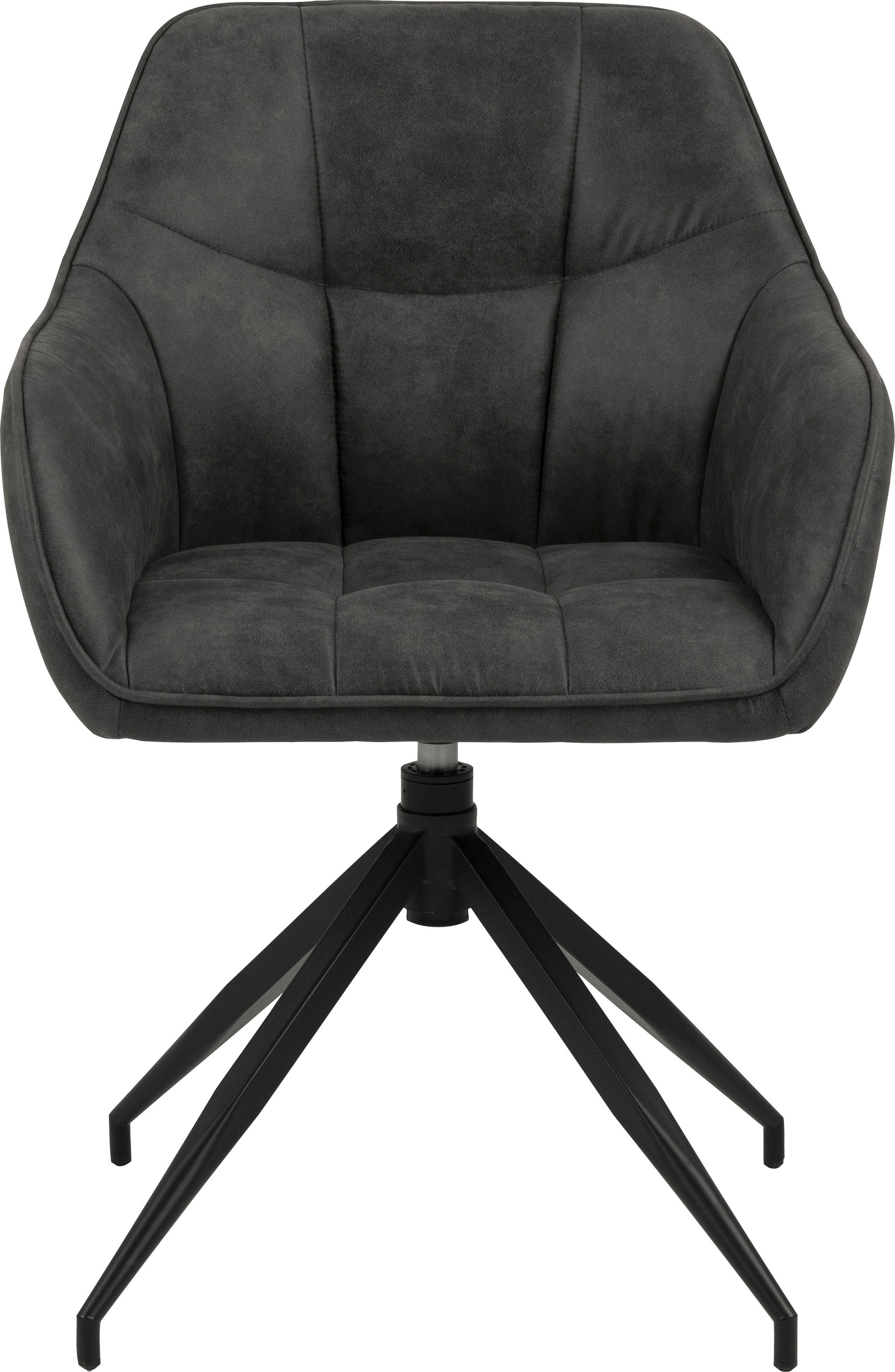 Thumbnail - ACTONA GROUP Esszimmerstuhl "Beate" () 1 Stk.mit edlem Samtstoff und modernen quadratischen Nähten