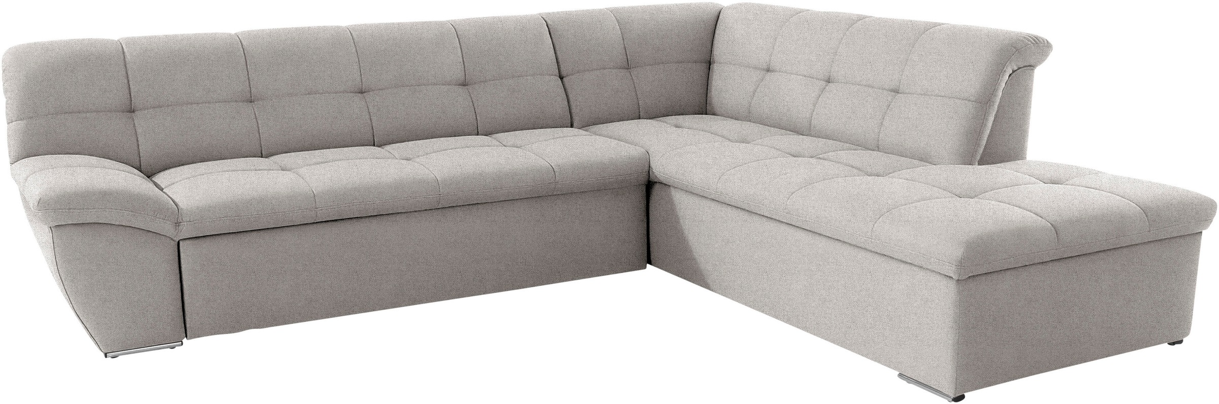 DOMO collection Ecksofa »Lagoa L-Form«, wahlweise mit Bettfunktion, frei im Raum stellbar, große Farbvielfalt