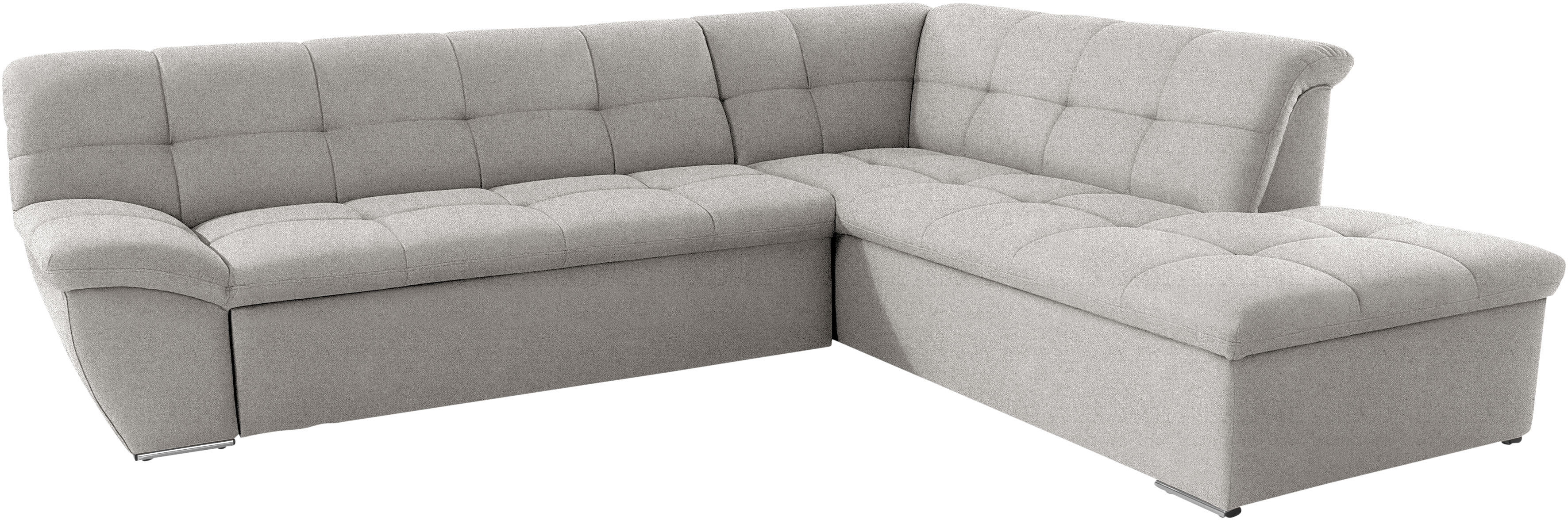Thumbnail - DOMO collection Ecksofa "Lagoa, moderne Sitzheftung, bequem und komfortabel, L-Form", wahlweise mit Bettfunktion, frei i...