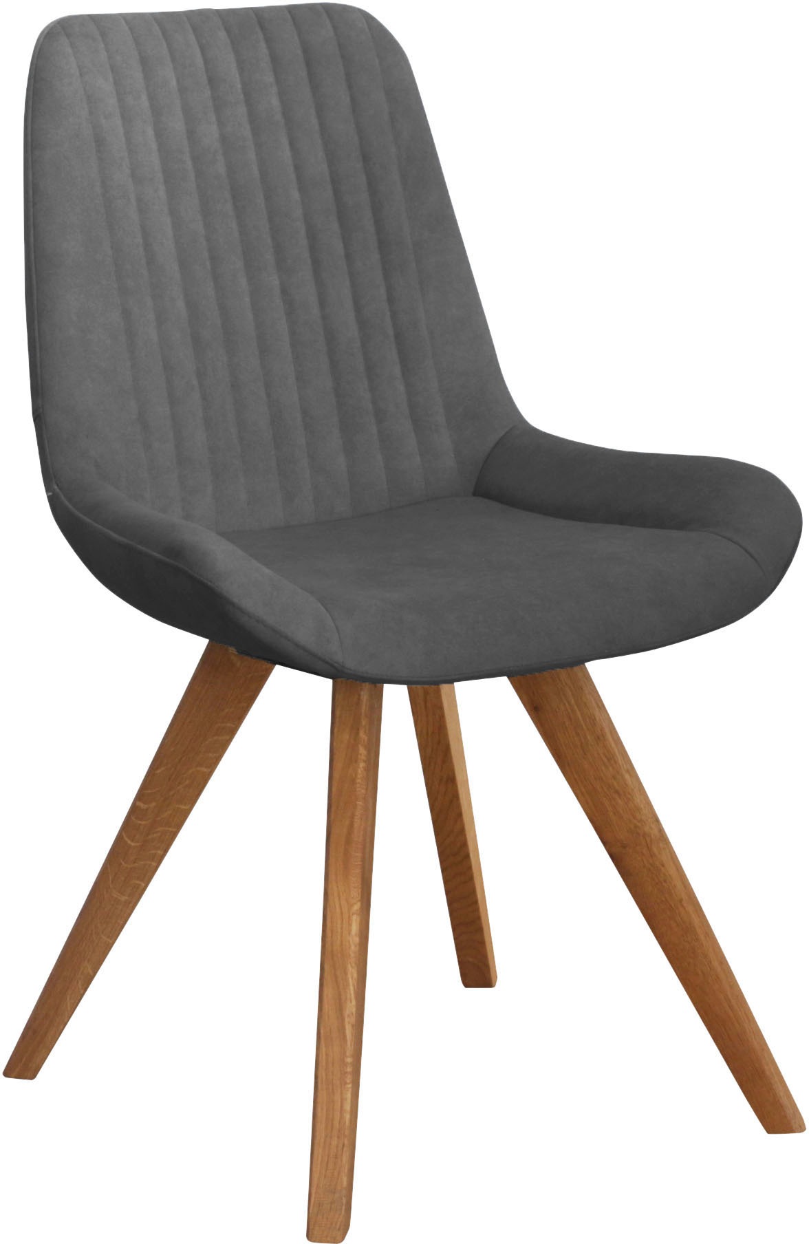 Thumbnail - OTTO home Schalenstuhl "Bratislava" (Set) 2 Stk.Gestell Eiche massiv geölt, Easy Care-Stoff