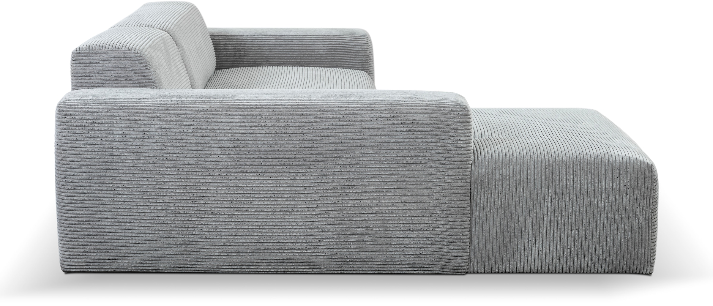 WERK2 Ecksofa »Zeus-L modern und zeitlos, Breite 253cm, bequemes Sofa«, Curvy Trend Ecksofa mit urbaner Optik