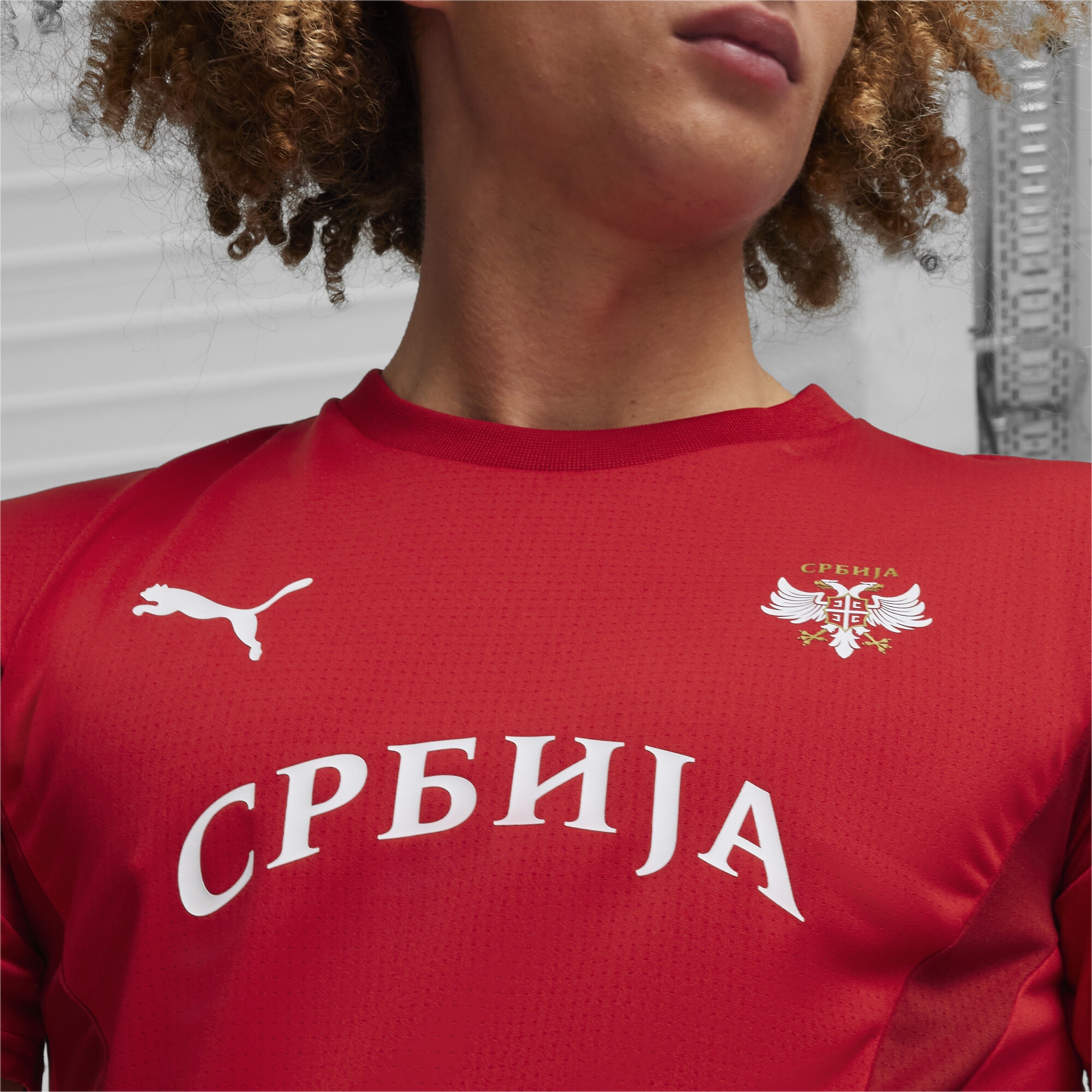 PUMA Trainingsshirt »Serbien Fußball-Aufwärmtrikot Herren«