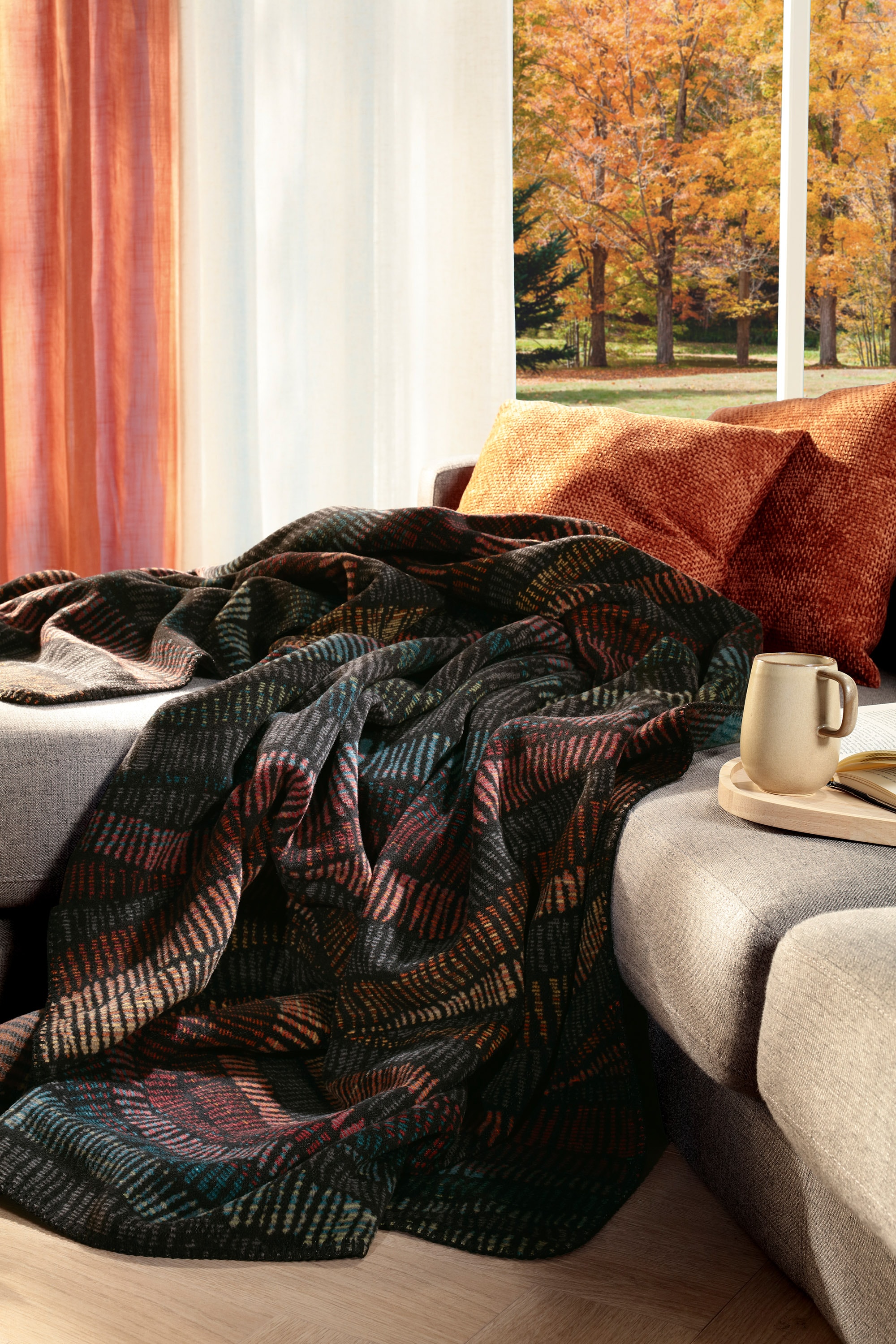 Biederlack Wohndecke »Vivid Waves« kuscheliger Blickfang