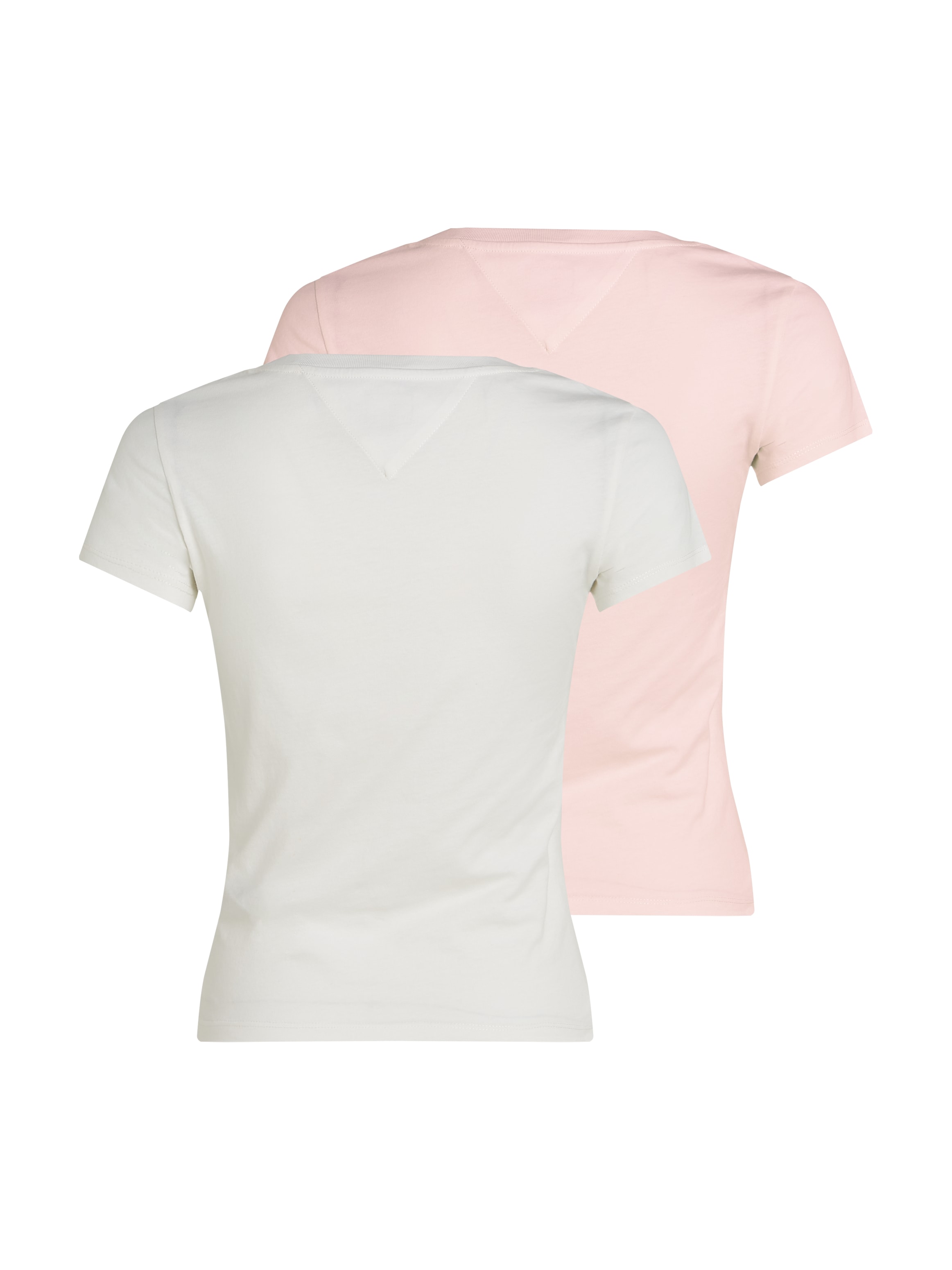 Tommy Jeans T-Shirt »TJW 2PACK V-NECK TEE«, (Packung, 2 tlg., 2-er Pack), mit Logostickerei