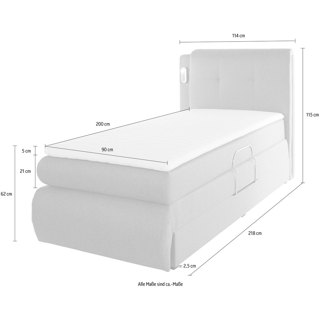 COLLECTION AB Boxspringbett »Borna«