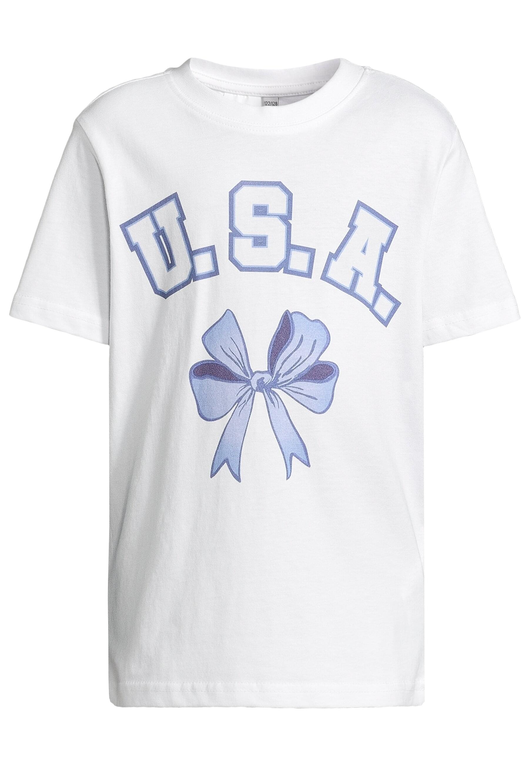 URBAN CLASSICS T-Shirt »Urban Classics T-Shirt 2 Pack - kurzarm - USA Bow & Girls Club«, (1 tlg.)