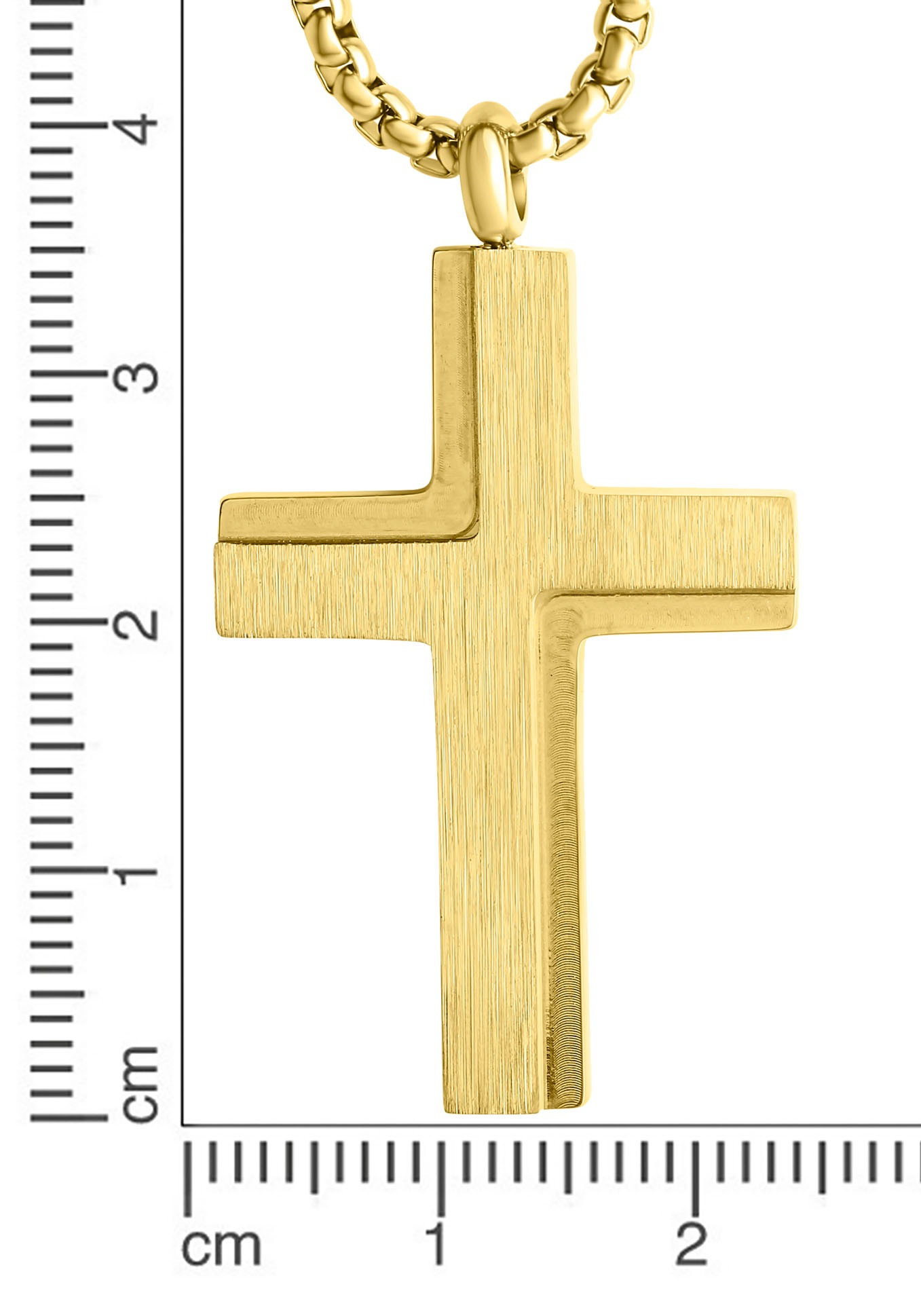Firetti Collier Croix Or Jaune 45cm 2