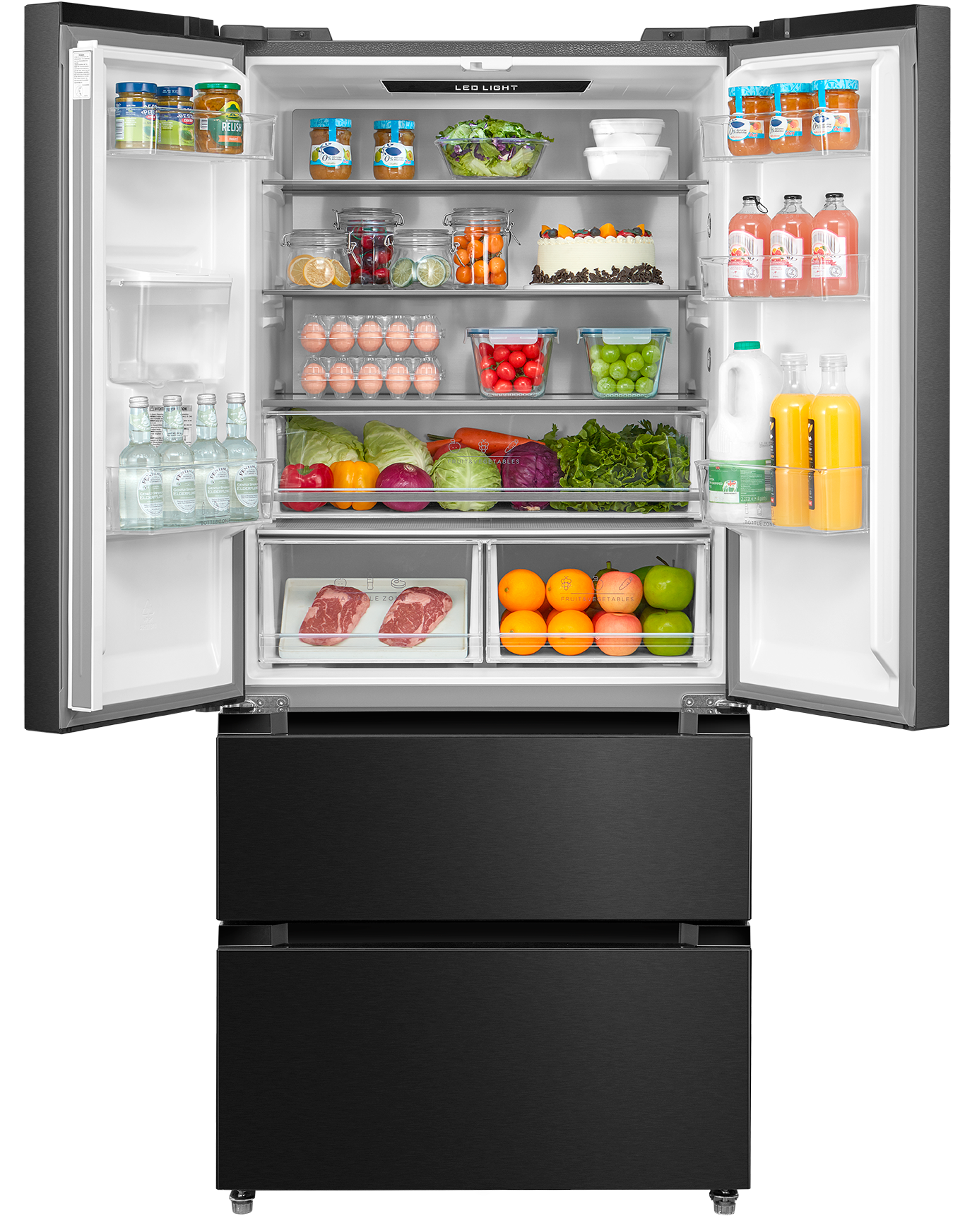 Thumbnail - Hanseatic French Door "HFD18983CWDBI" 190 cm hoch 83 cm breit Wasserspender mit Wassertank