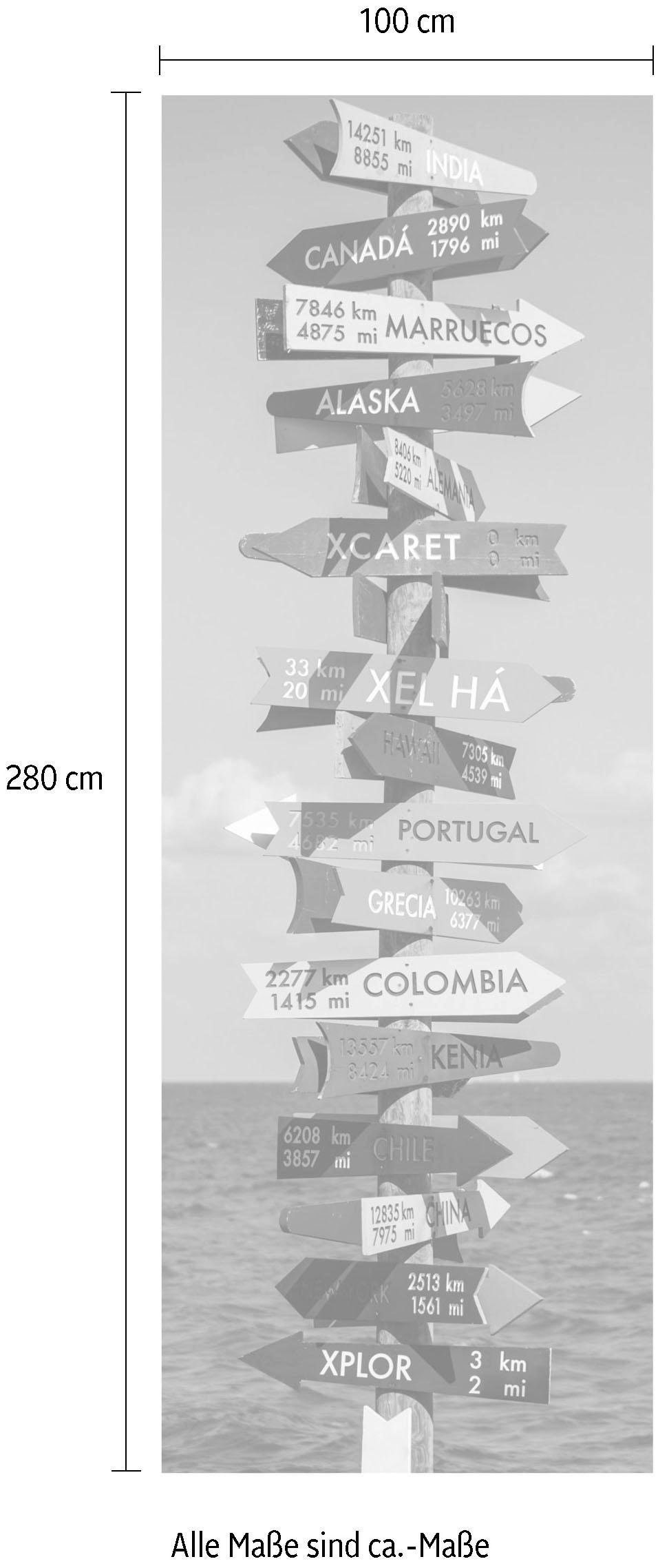 Komar Vliestapete »Digitaldruck Vlies -  Donde - Größe 100 x 280 cm« bedruckt glatt Wohnzimmer, Schlafzimmer