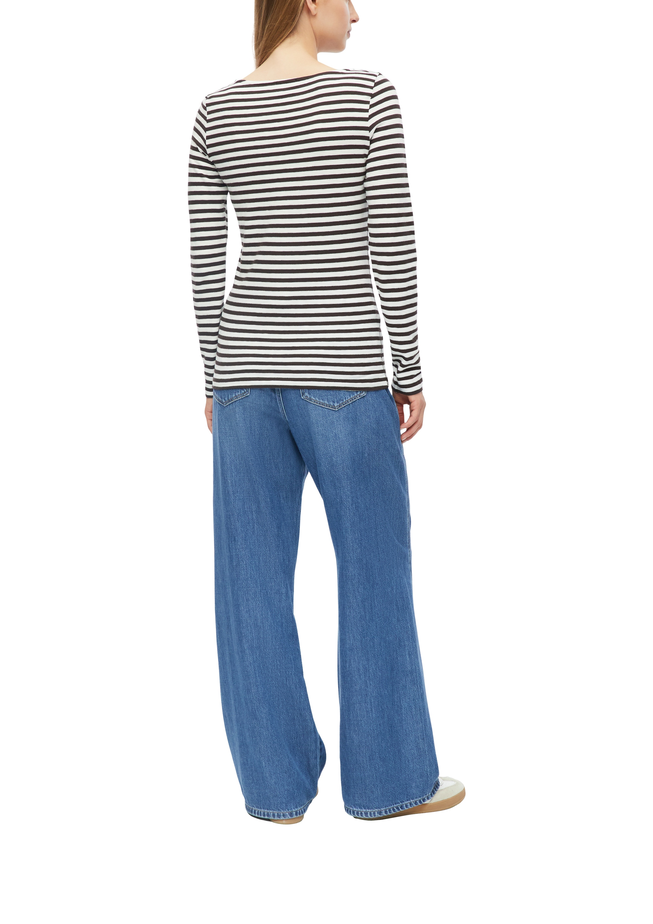 s.Oliver Langarmshirt im Streifen-Muster