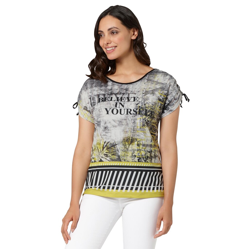 Inspirationen Kurzarmshirt »Druck-Shirt« (1 tlg.) Inspirationen Kurzarmshirt »Druck-Shirt« (1 tlg.)