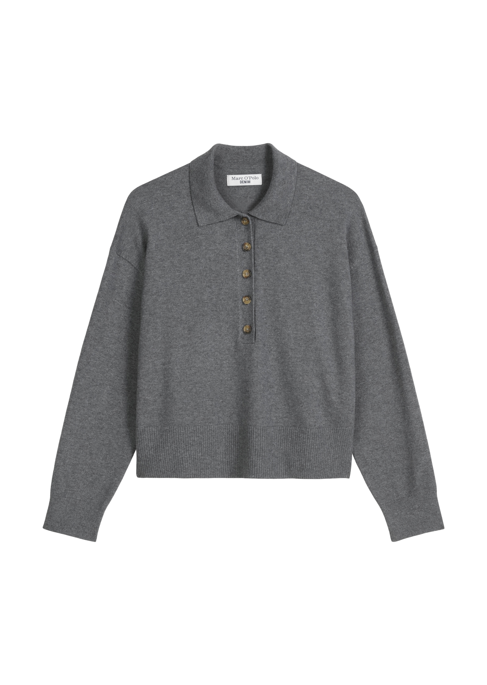Marc O'Polo DENIM Polokragenpullover »relaxed fit aus Soft Cotton Stretch«