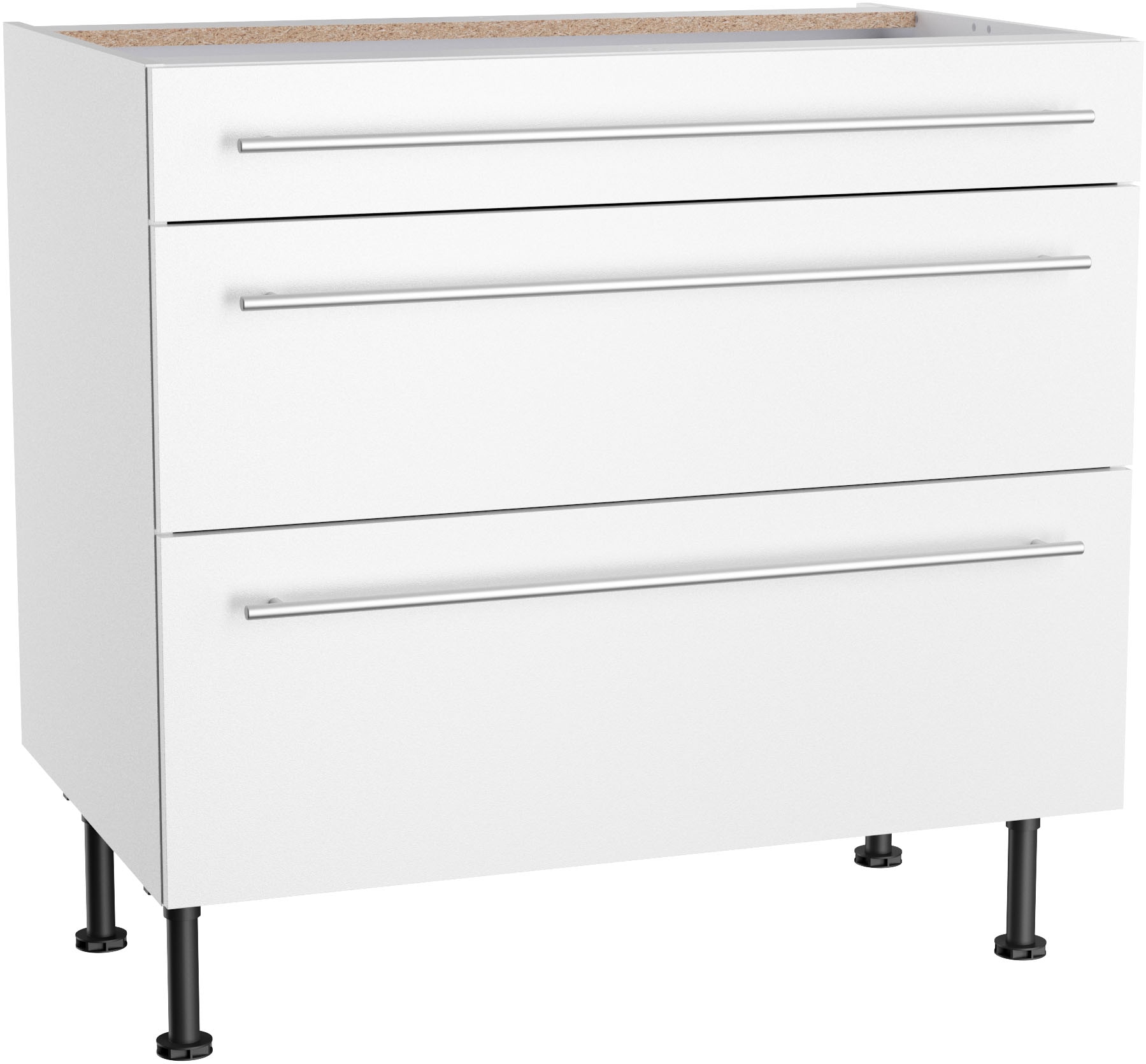 KOCHSTATION Unterschrank "KS-Bern2", Breite 90 cm, 1 Schubkasten, 2 Auszüge günstig online kaufen
