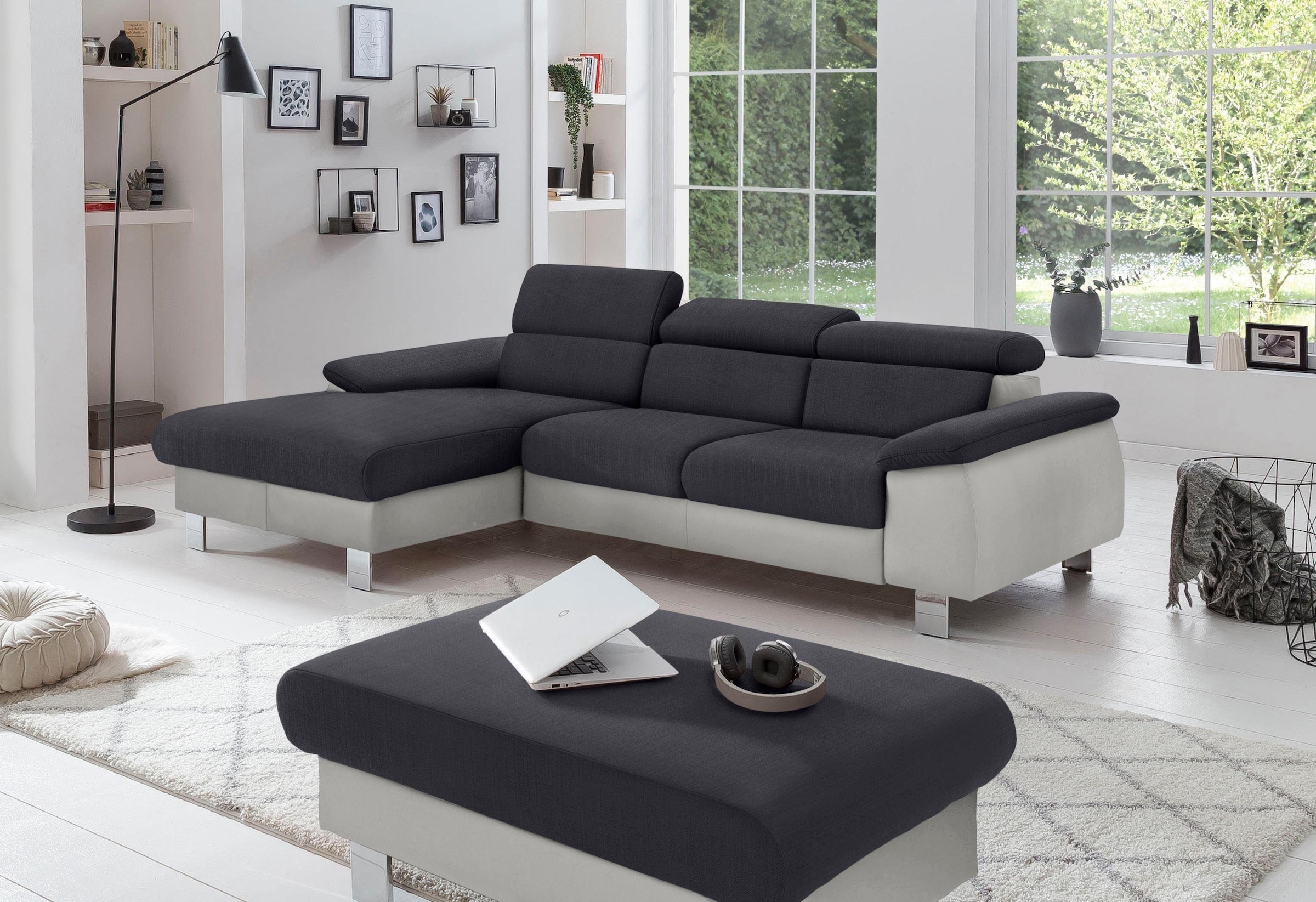 COTTA Polstergarnitur "Komaris L-Form", (Set), Set bestehend aus: Ecksofa m günstig online kaufen
