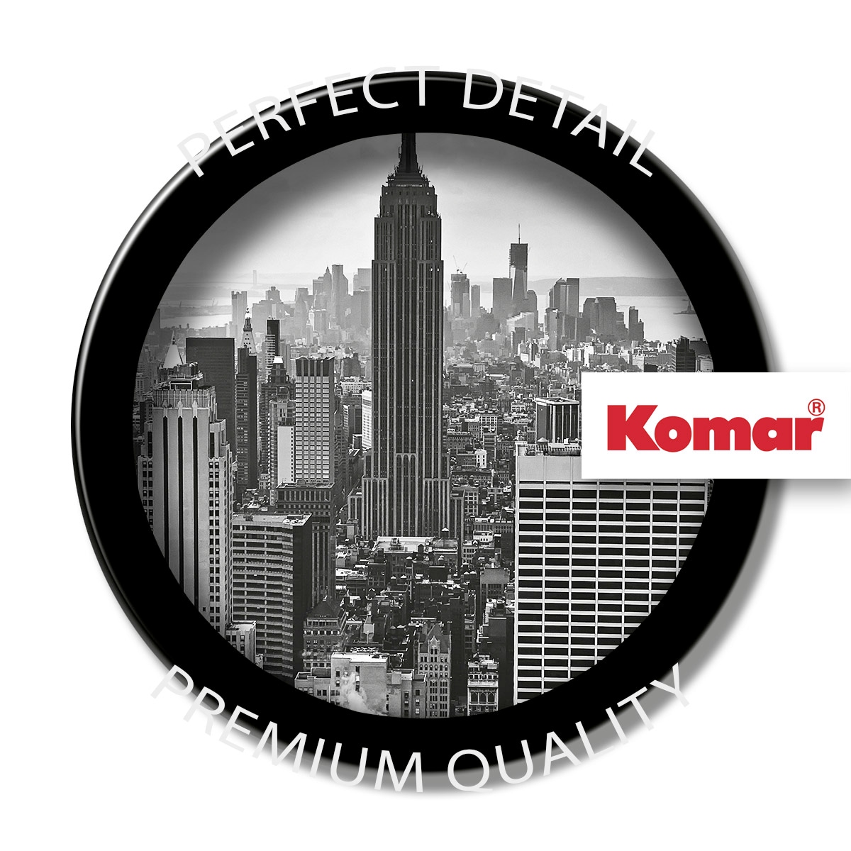 Fototapete x Komar online Kleister | 368x254 inklusive And bestellen Höhe), Black cm »NYC (Breite White«, BAUR