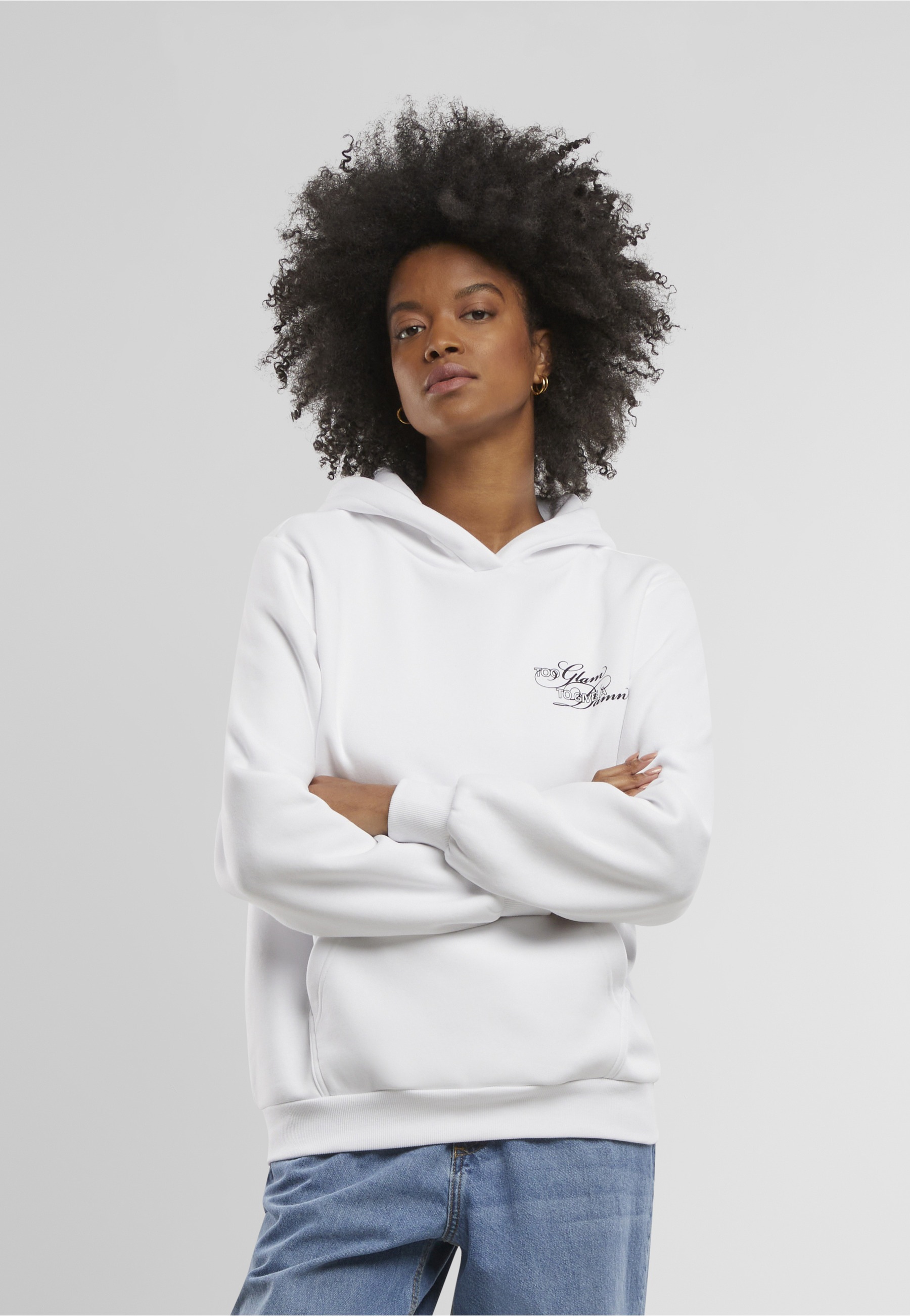 Miss Tee Kapuzenpullover »Miss Tee Give A Damn Ladies Fluffy Hoody« 1