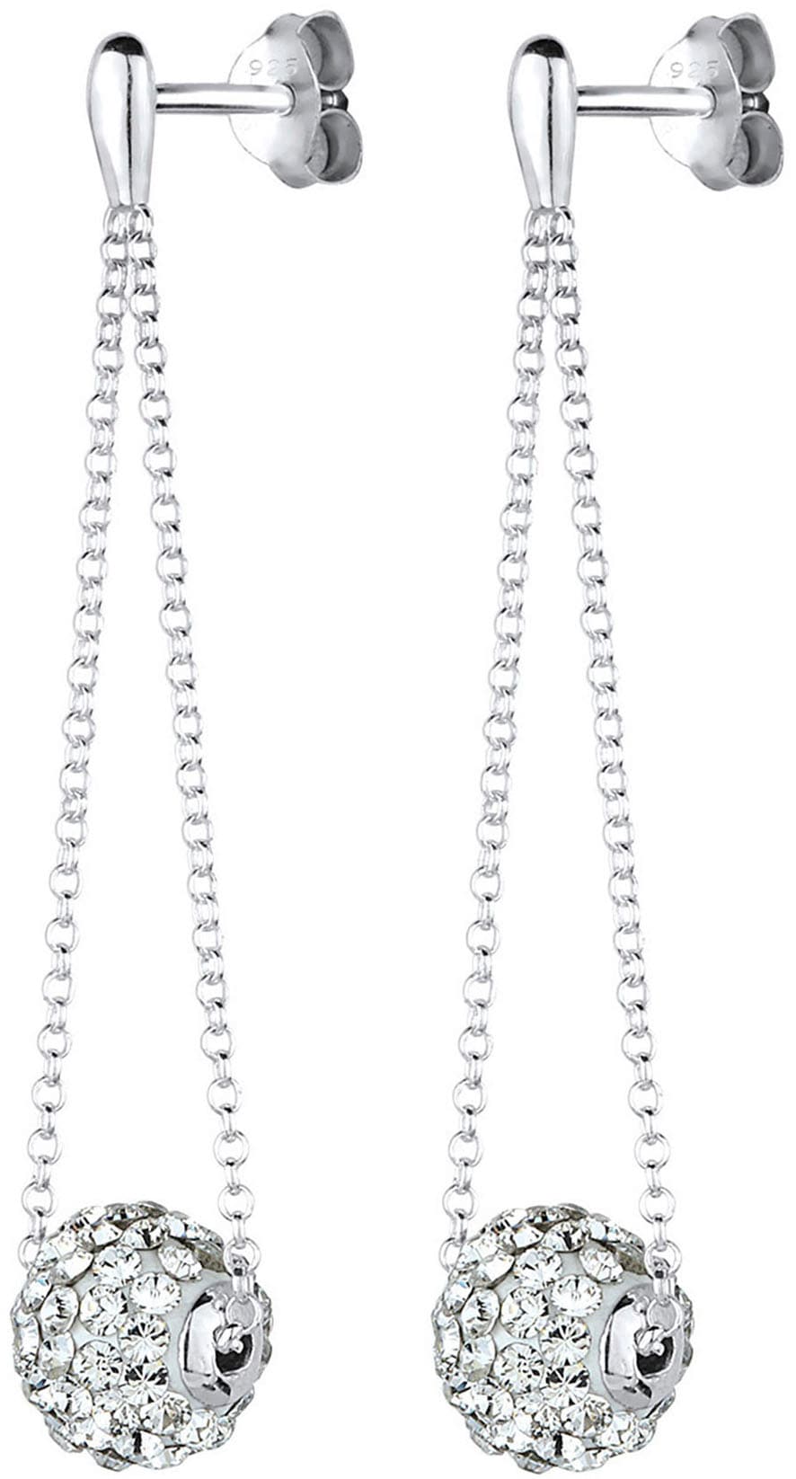 Elli Paar Ohrhänger »Schmuck Geschenk Silber 925 Ohrringe, 0303361915«, mit Glasstein