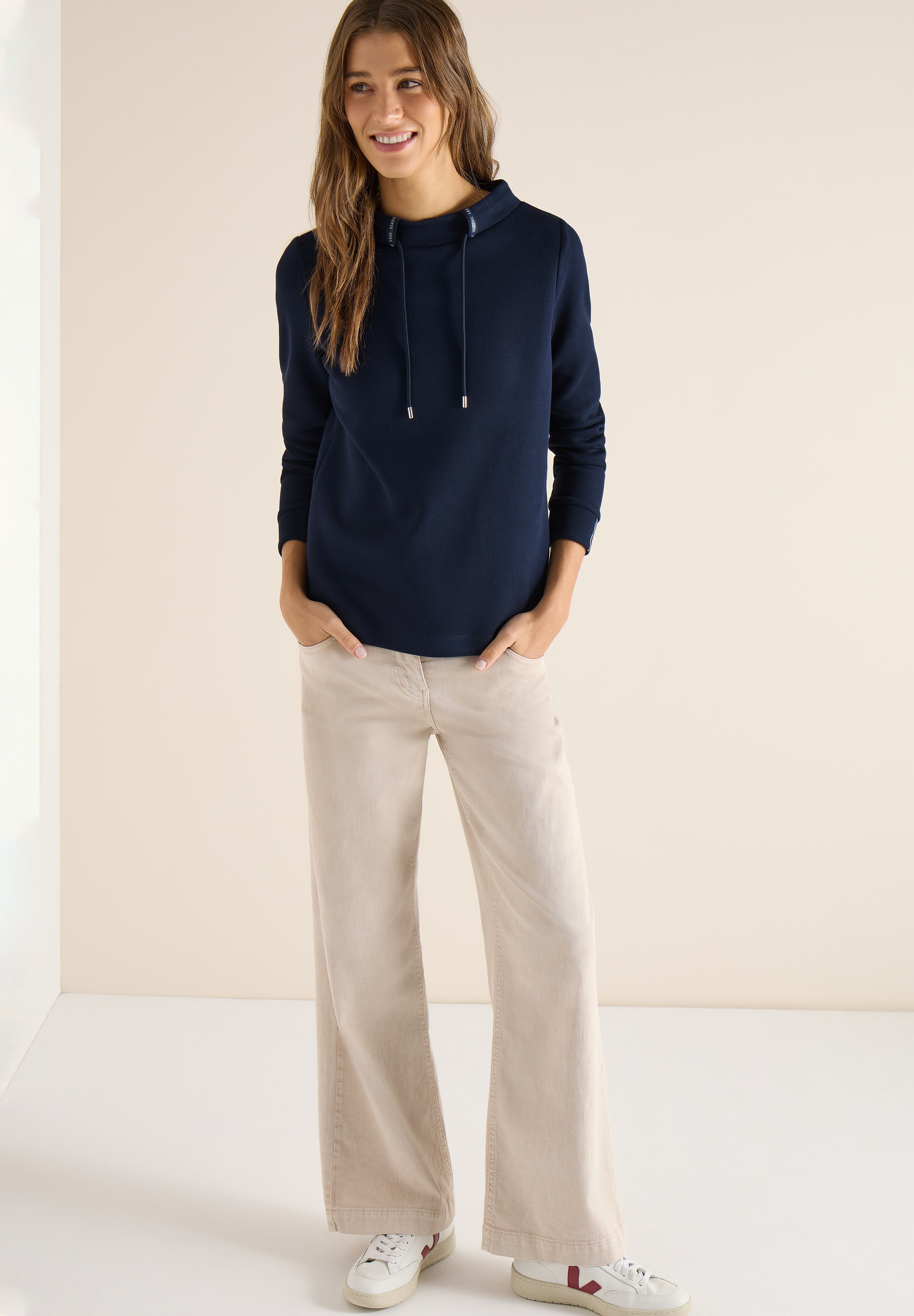Cecil Women's Sweatshirt Universal Blue Size L 6