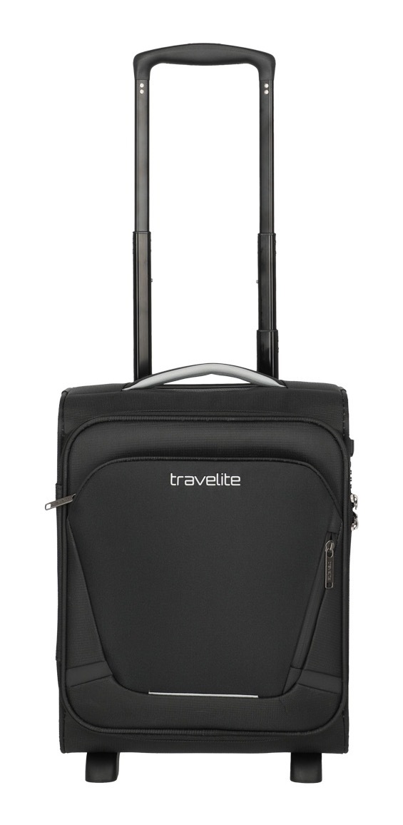 TRAVELITE Handgepäck-Trolley "JETPACK Easy 2 Cabin, konzipiert für EasyJet, Vueling & Wizz", schwarz, Polyester, unifarben mit Farbeinsätzen, Koffer,