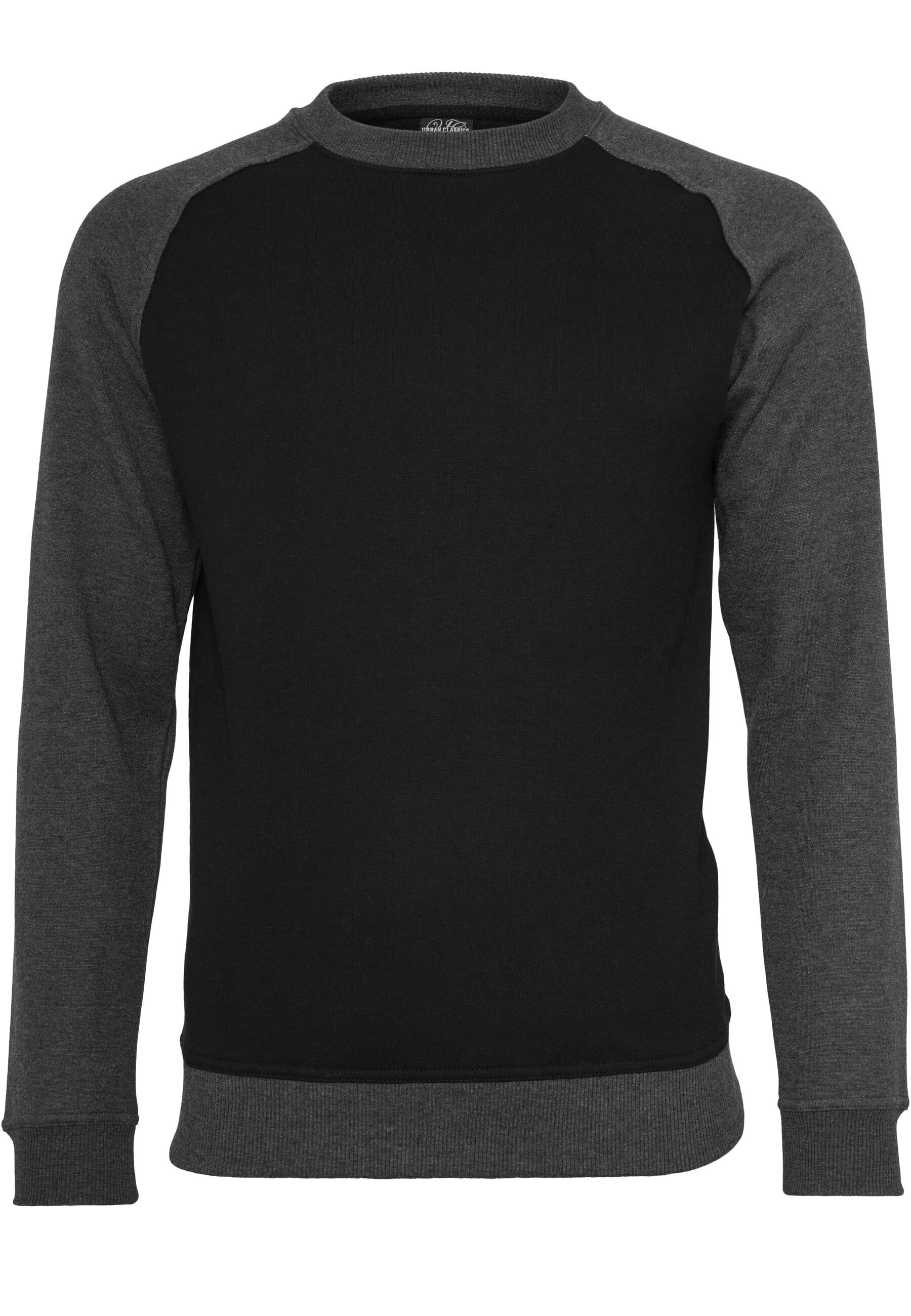 URBAN CLASSICS Rundhalspullover "Urban Classics Herren 2-tone Raglan Crewneck"