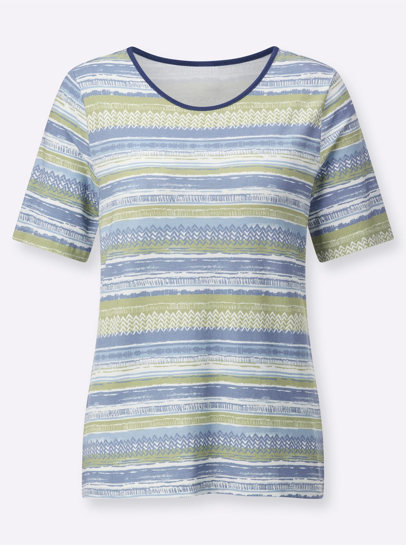 Casual Looks Kurzarmshirt »Rundhals-Shirt«, (1 tlg.)