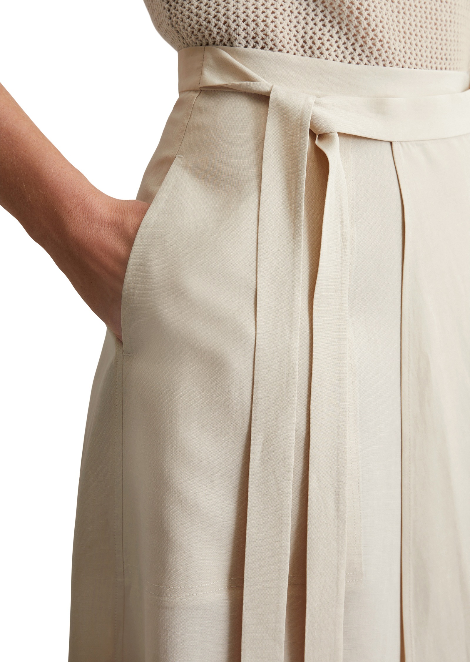 MARC O'POLO Webrock M195 Lyocell Linen Mix Women's Skirt Solid Size 38 3